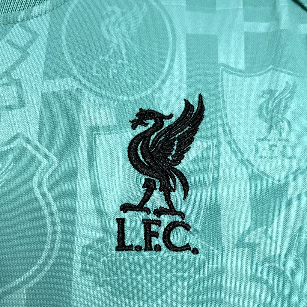 Liver.pool 24-25 Cyan-blue Pre-match Training Jersey - Fans Version - UnitedFutballJersey