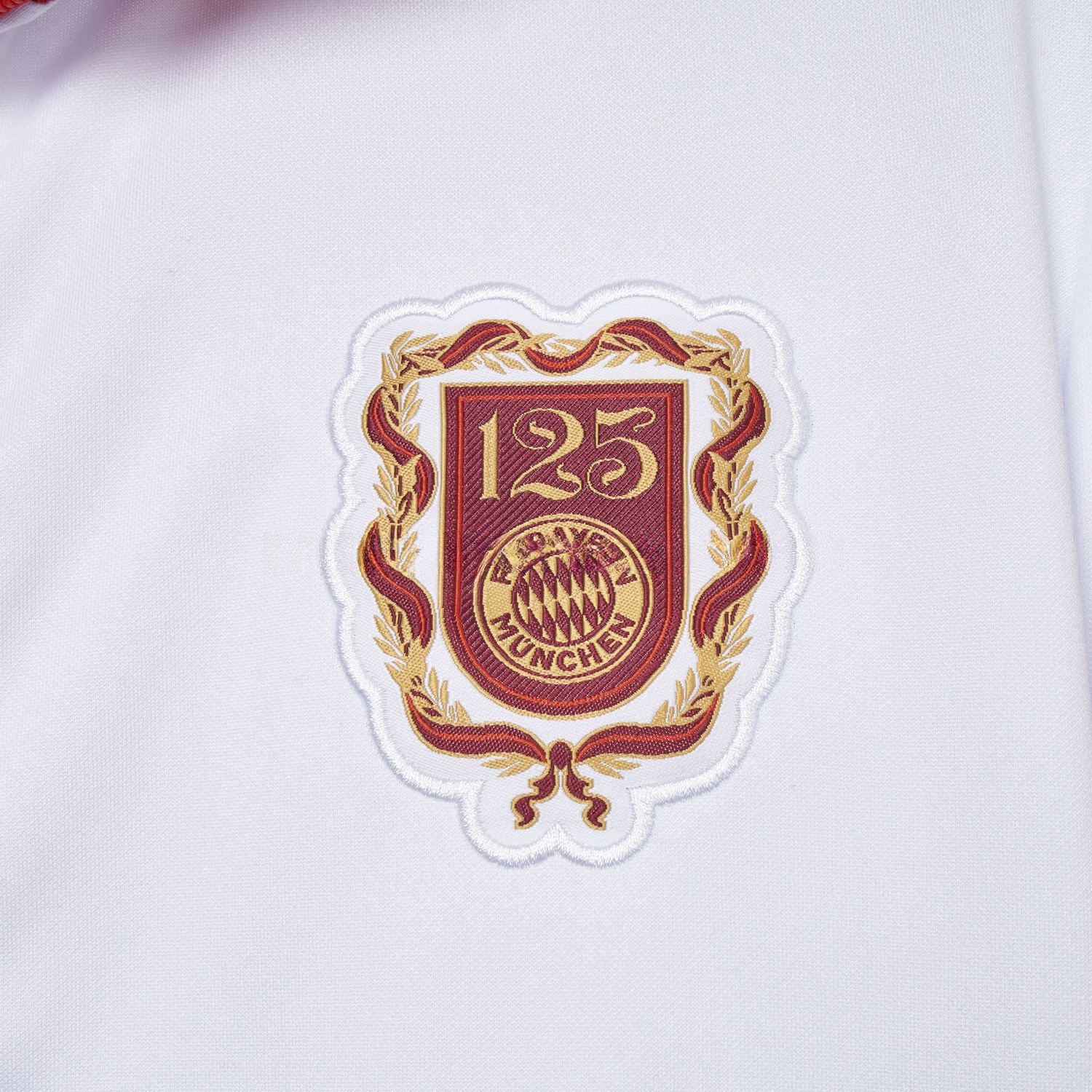 Bayern Munich 2025 125th Anniversary Jacket Training Tracksuit - White - UnitedFutballJersey