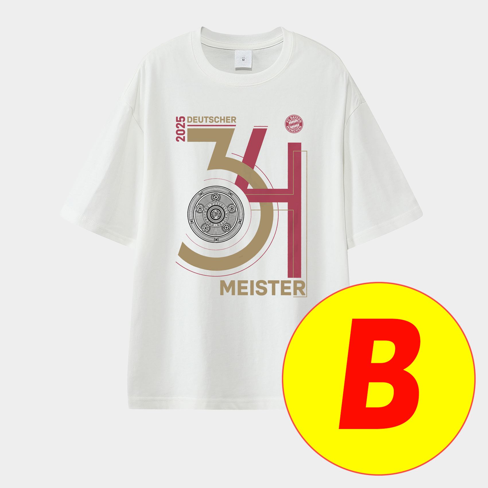 Bayern Munich Bundesliga Champions Deutscher Meister 2025 Unisex Pure Cotton T-shirt - UnitedFutballJersey