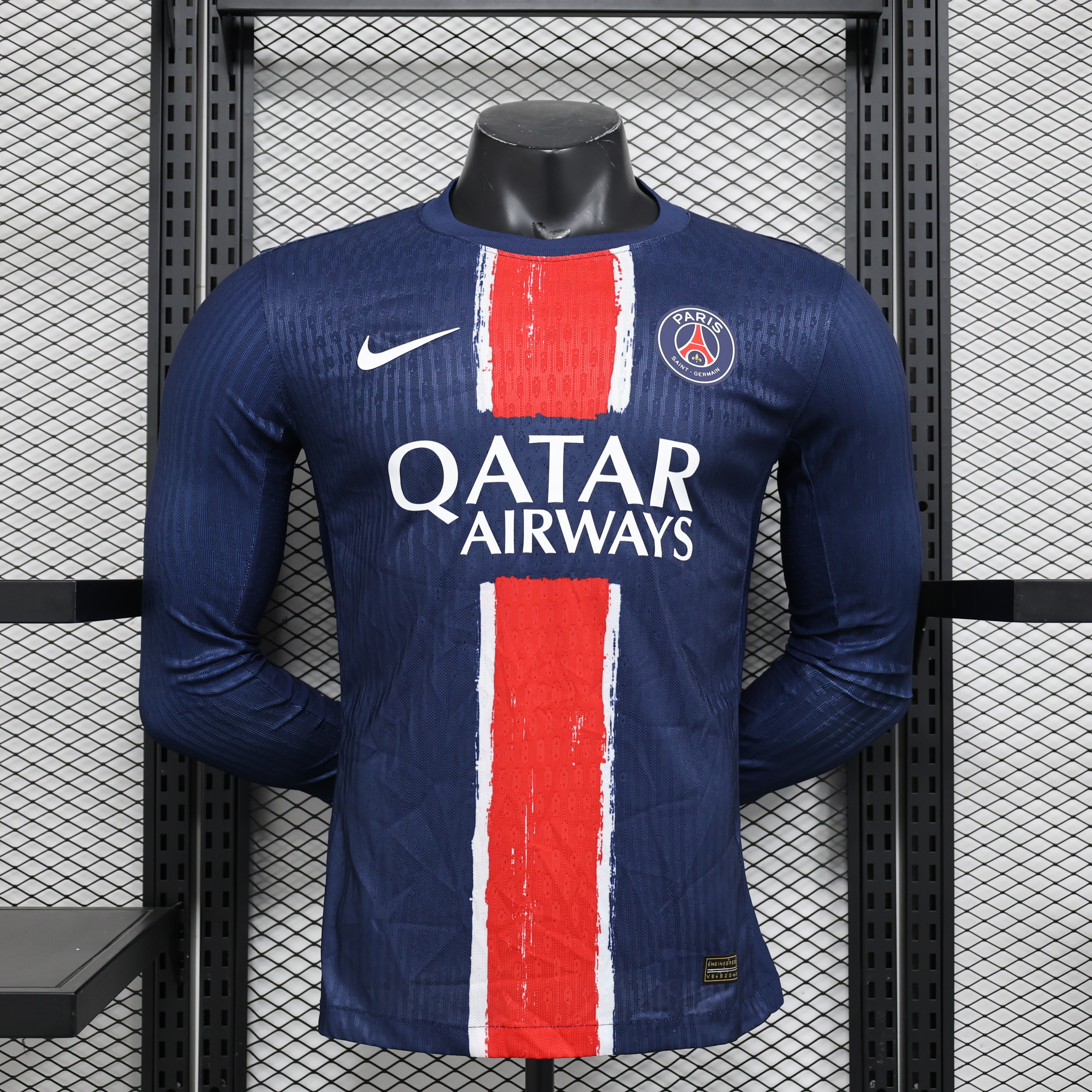 Paris Saint-Germain PSG 24-25 Home Stadium Long Sleeve Jersey - Player Version - UnitedFutballJersey