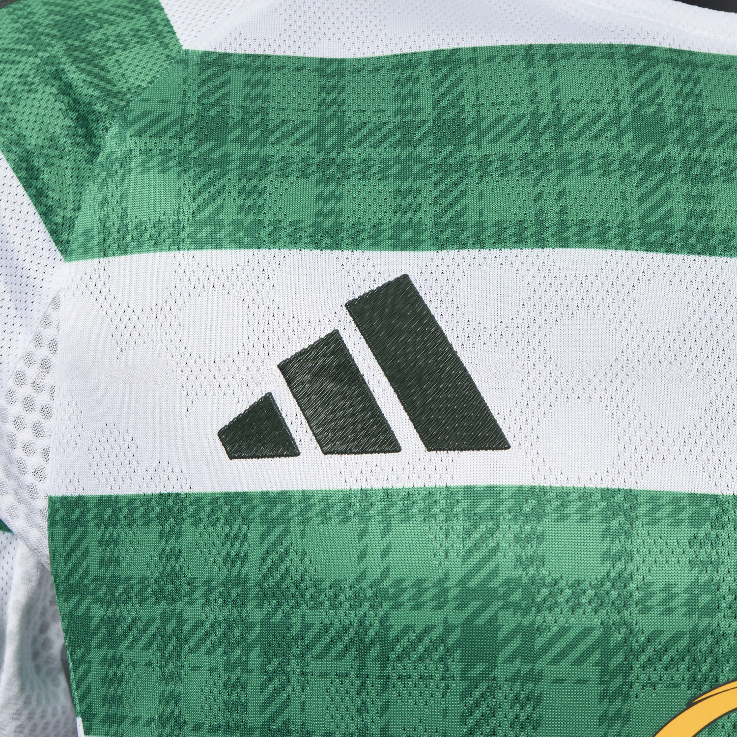 Celtic 25-26 Home Green White Stripes Jersey - Player Version - UnitedFutballJersey