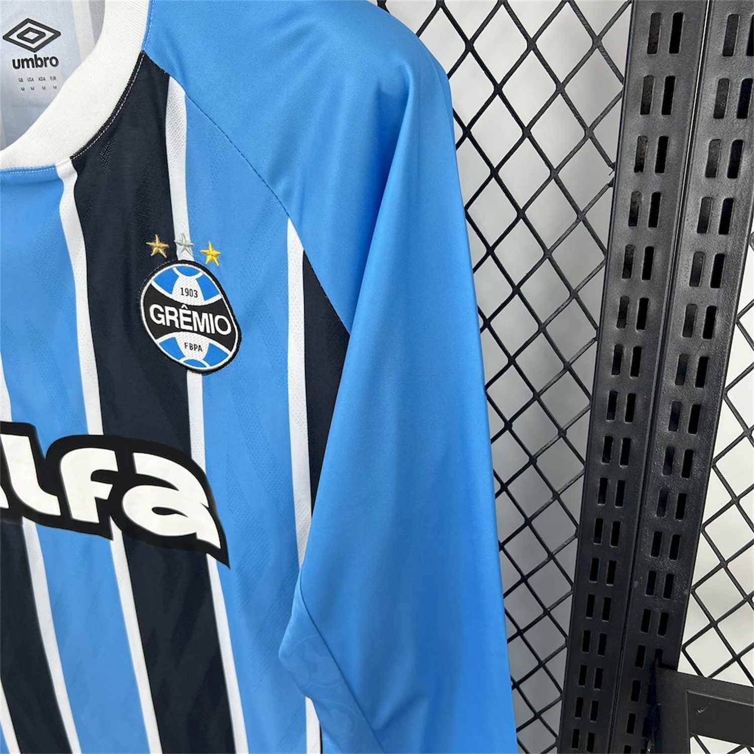 Gremio 25-26 Home Long Sleeves Jersey with Sponsor - Fans Version - UnitedFutballJersey