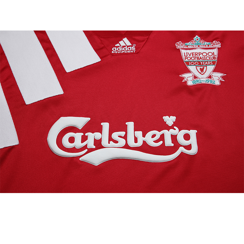 Retro Liverpool 1992-93 100 YEARS Home Stadium Jersey - UnitedFutballJersey