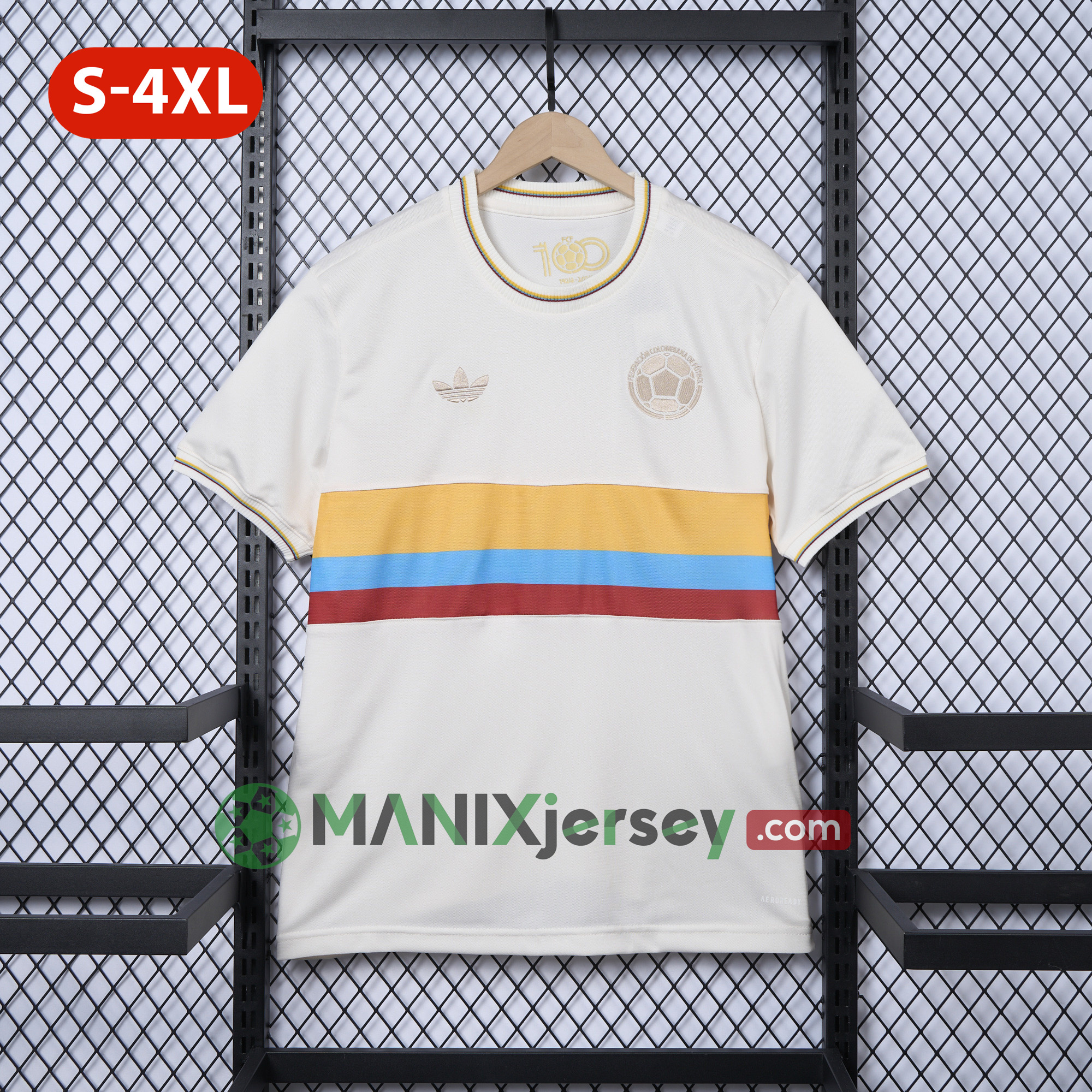 Colombia 2024 100th Anniversary Jersey - Fans Version - UnitedFutballJersey
