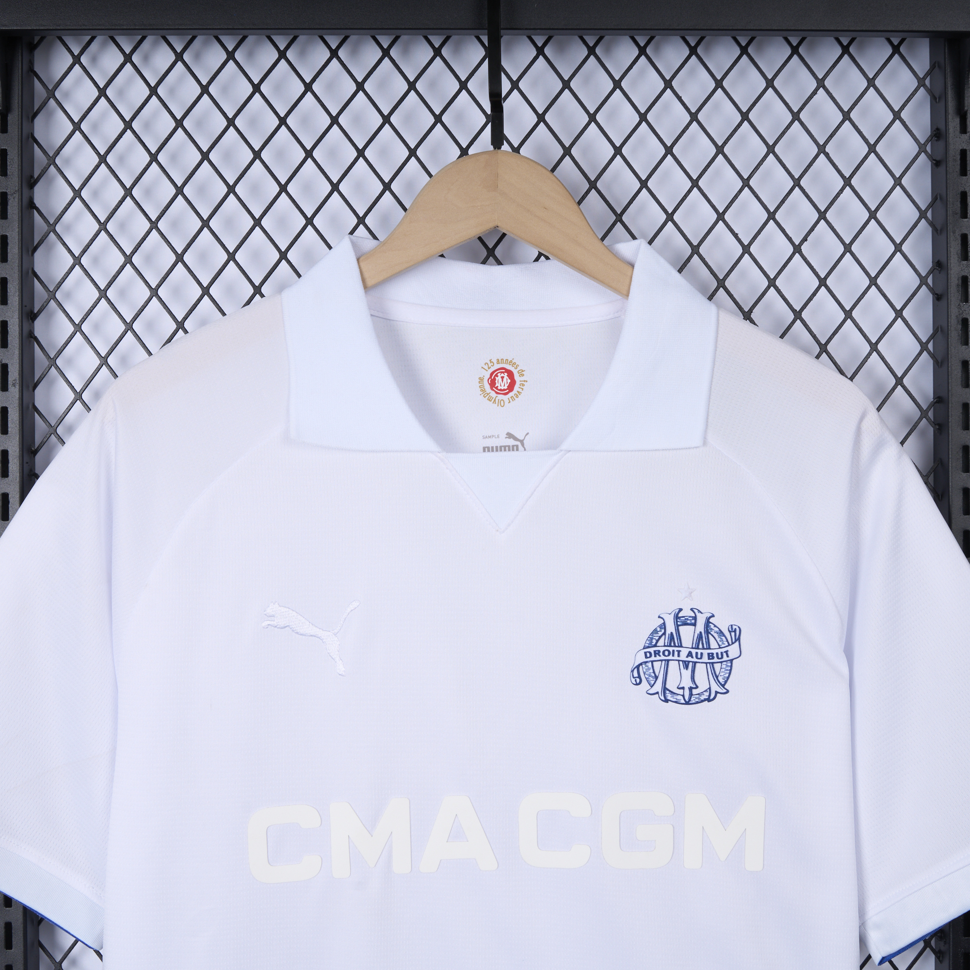 Marseille 24-25 125th Anniversary White Jersey - Fans Version - UnitedFutballJersey
