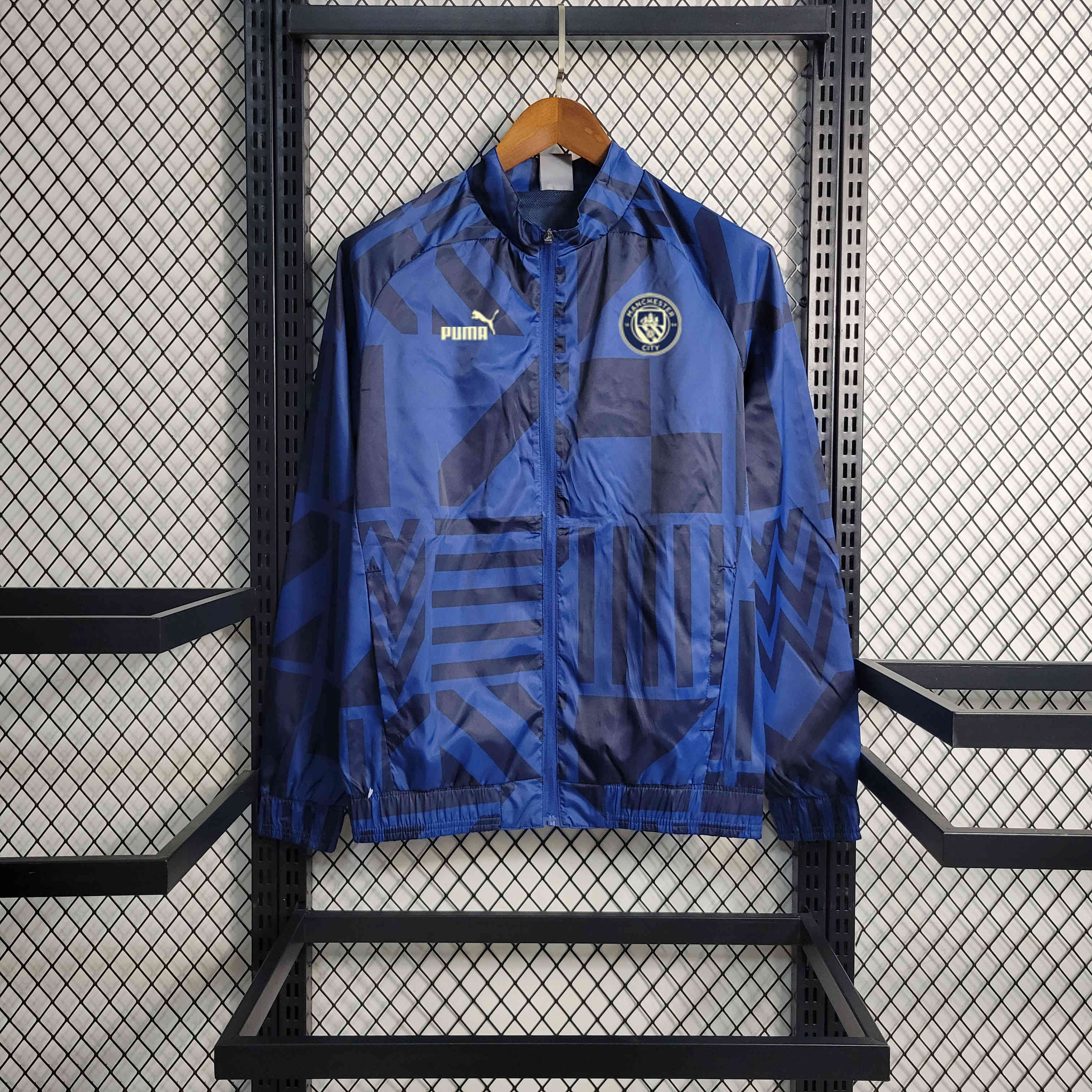 Manchester City 23-24 Blue Windbreaker - UnitedFutballJersey