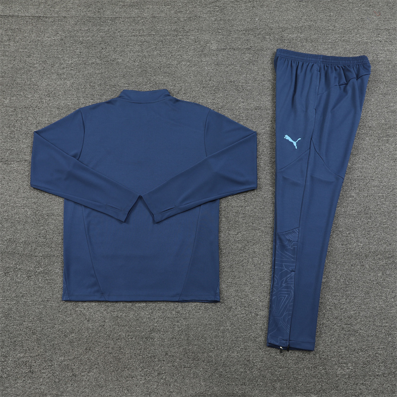 Manchester City 24-25 Long Sleeve Training Set - Deep Blue - UnitedFutballJersey