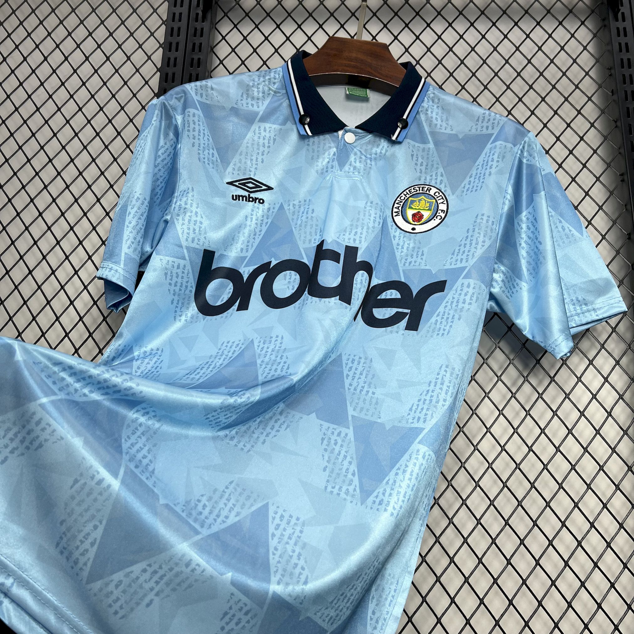 Retro Manchester City 1989-91 Home Jersey - UnitedFutballJersey