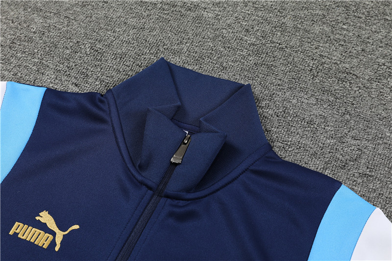 Manchester City 23-24 Jacket Training Tracksuit - Blue - UnitedFutballJersey