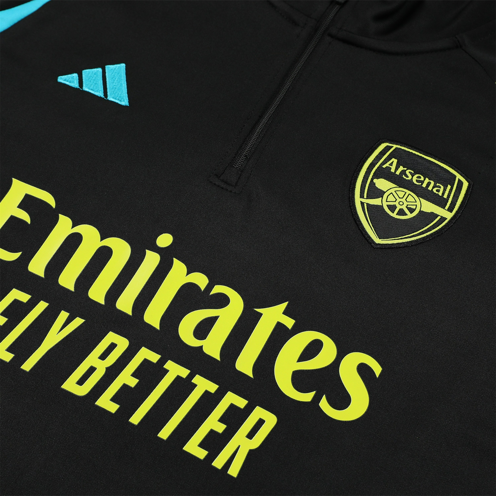 Arsenal 23-24 Long Sleeve Training Set Black - UnitedFutballJersey