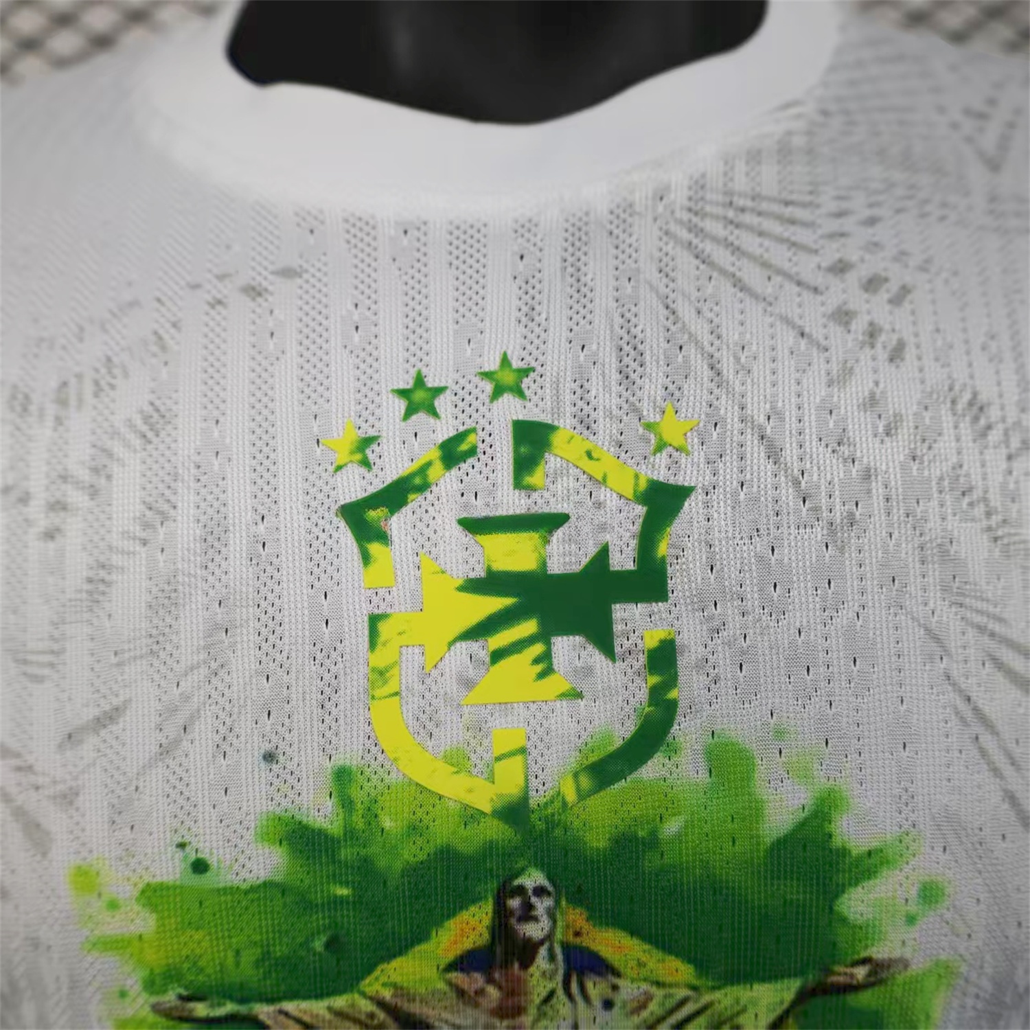 Brazil 25-26 Christ the Redeemer Statue White Jersey - Player Version - UnitedFutballJersey
