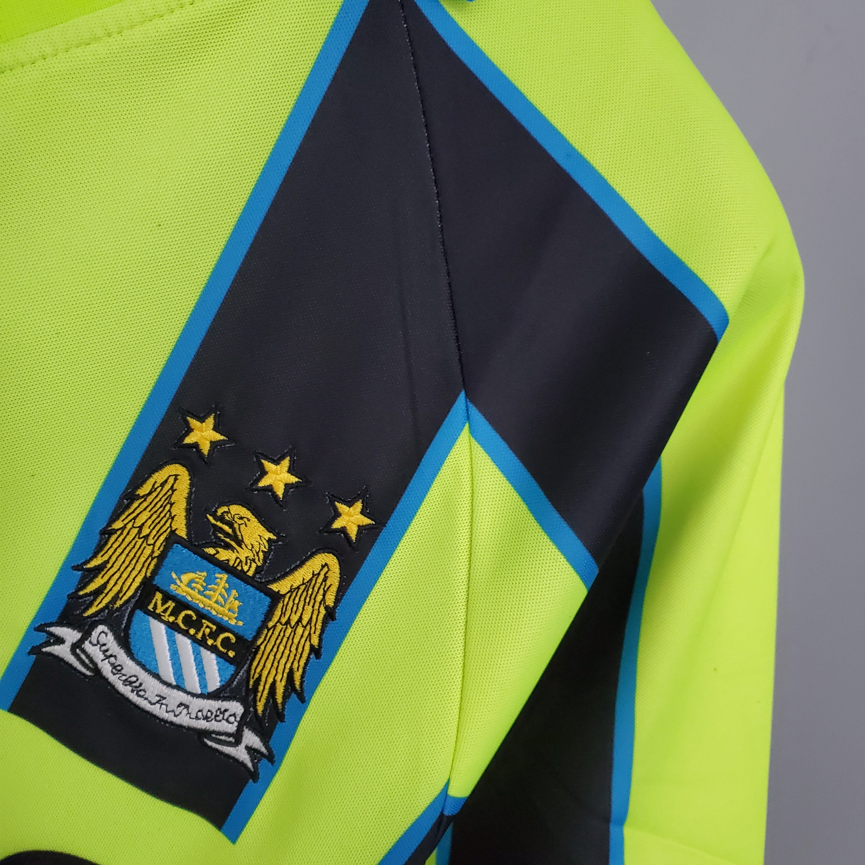 Retro Manchester City 1998-99 Away Stadium Jersey - UnitedFutballJersey