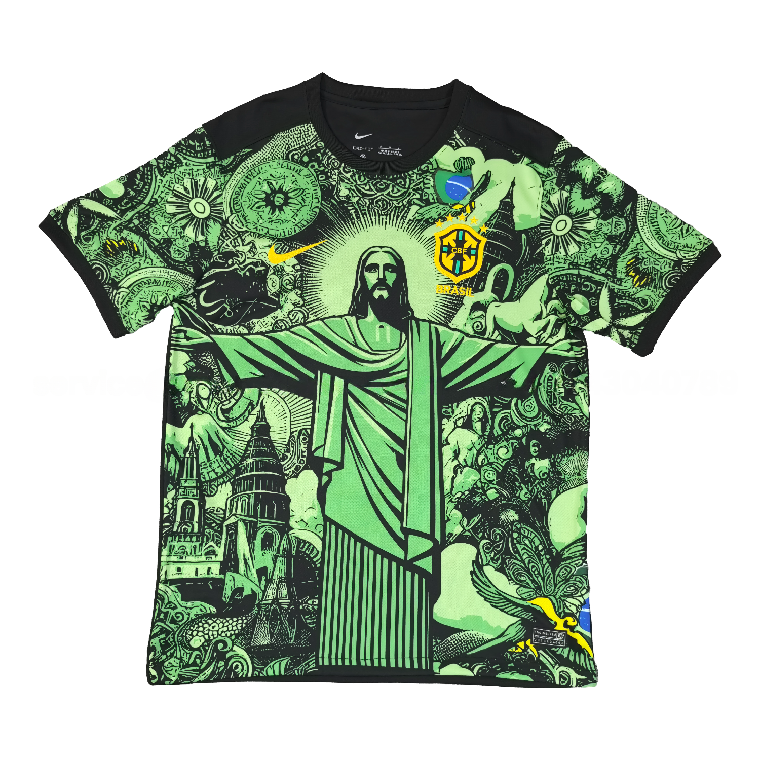 Brazil 25-26 Jesus Green Special Jersey - Fans Version - UnitedFutballJersey
