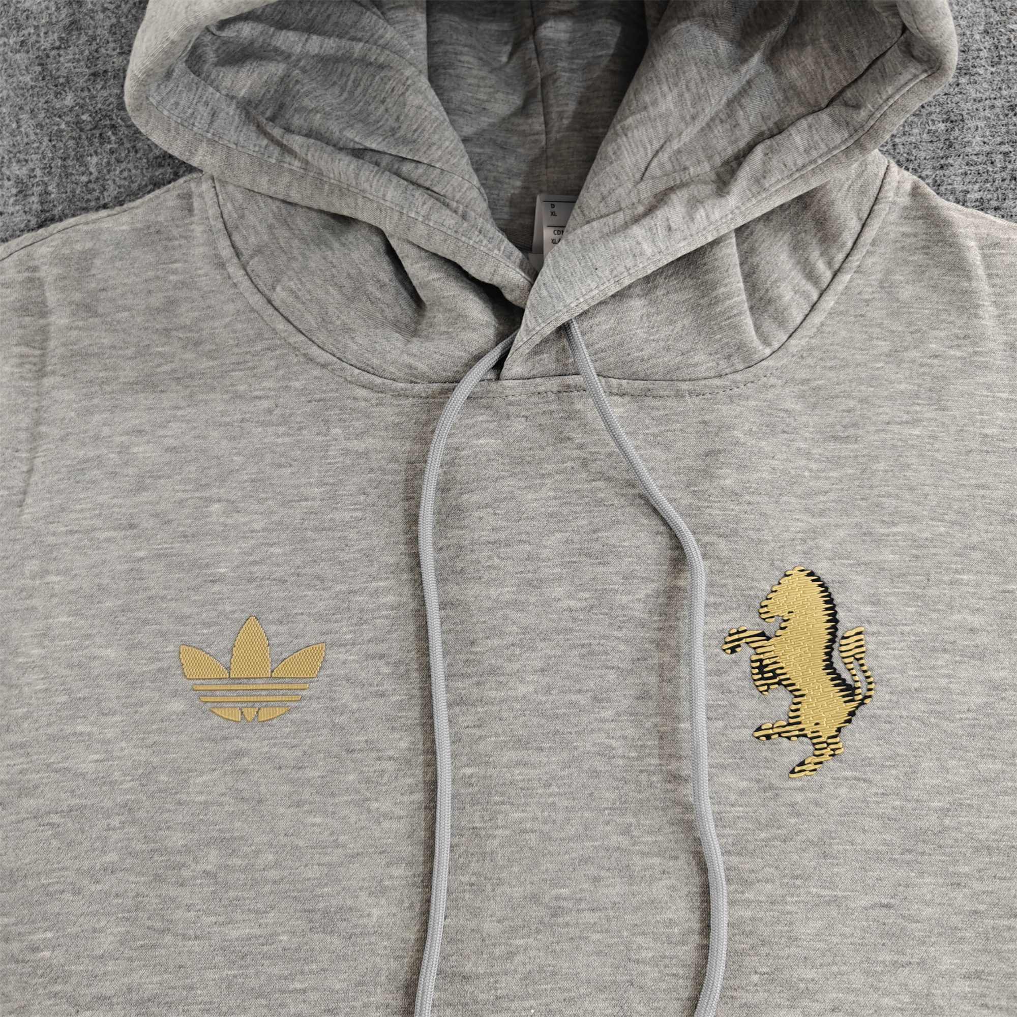 Juventus 24-25 Vintage Style Hoodie - Grey - UnitedFutballJersey