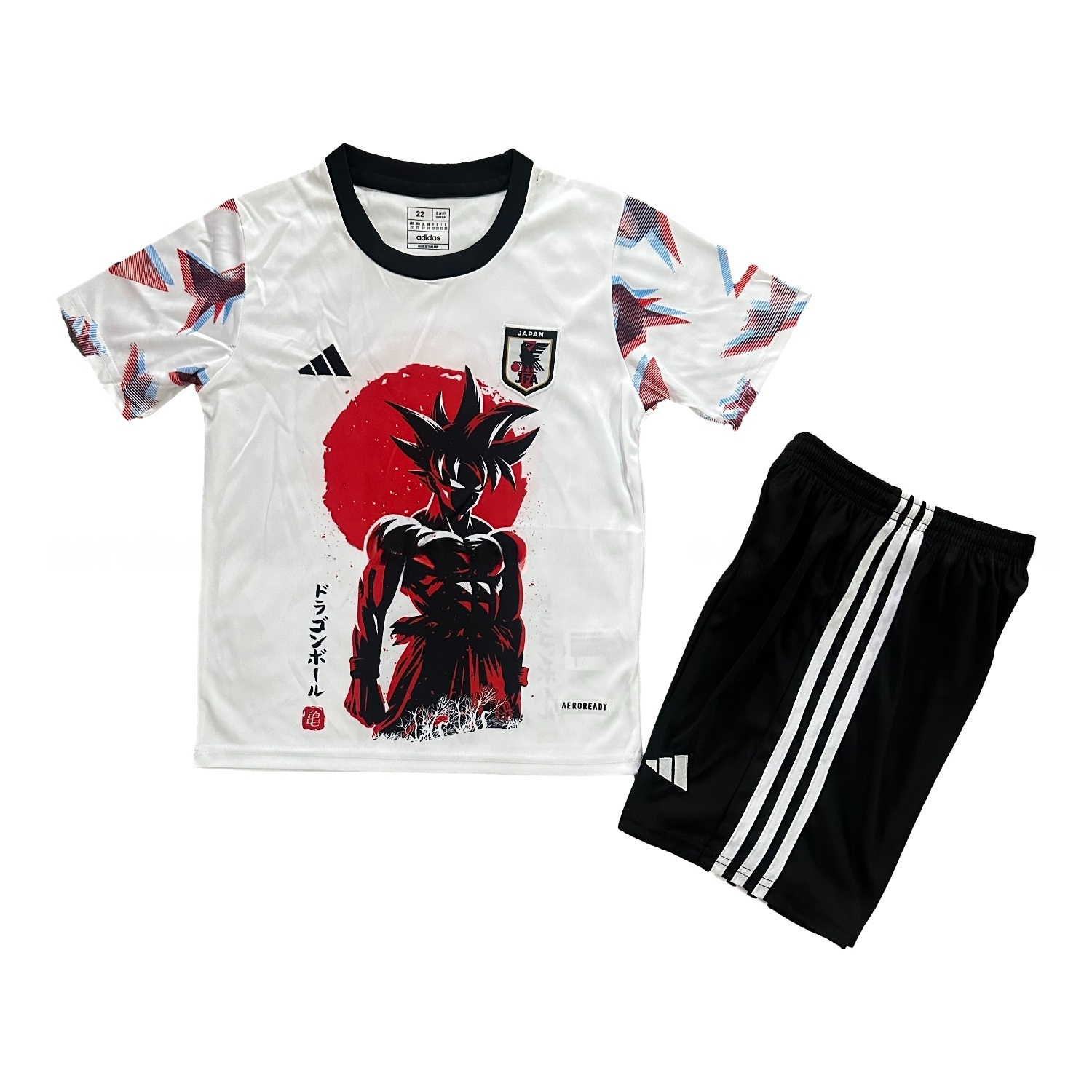 Japan 25-26 Saiyan At Sunset White Special Kids Kit - UnitedFutballJersey