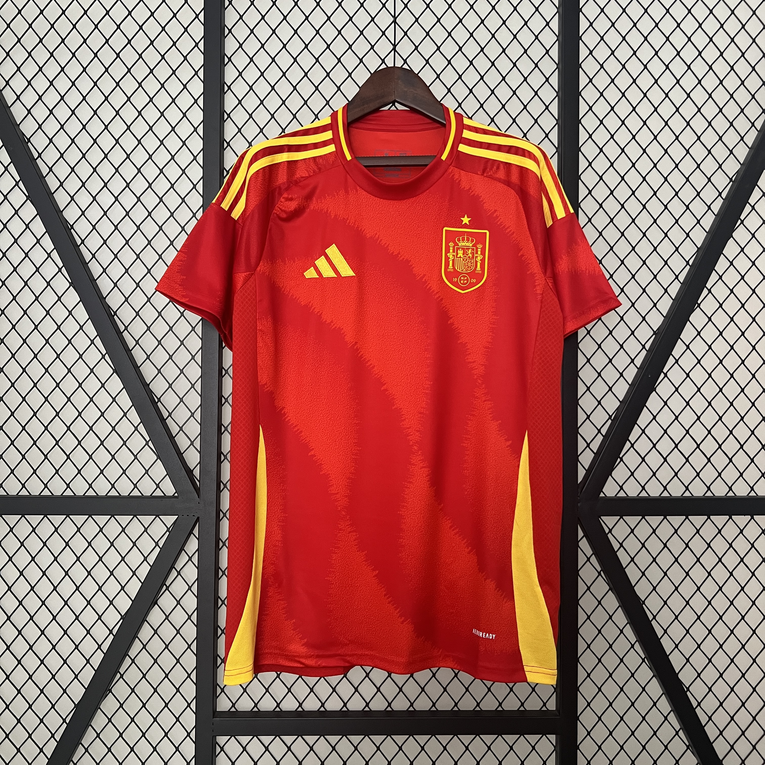 Spain 2024 Home Stadium Jersey - Fans Version - UnitedFutballJersey