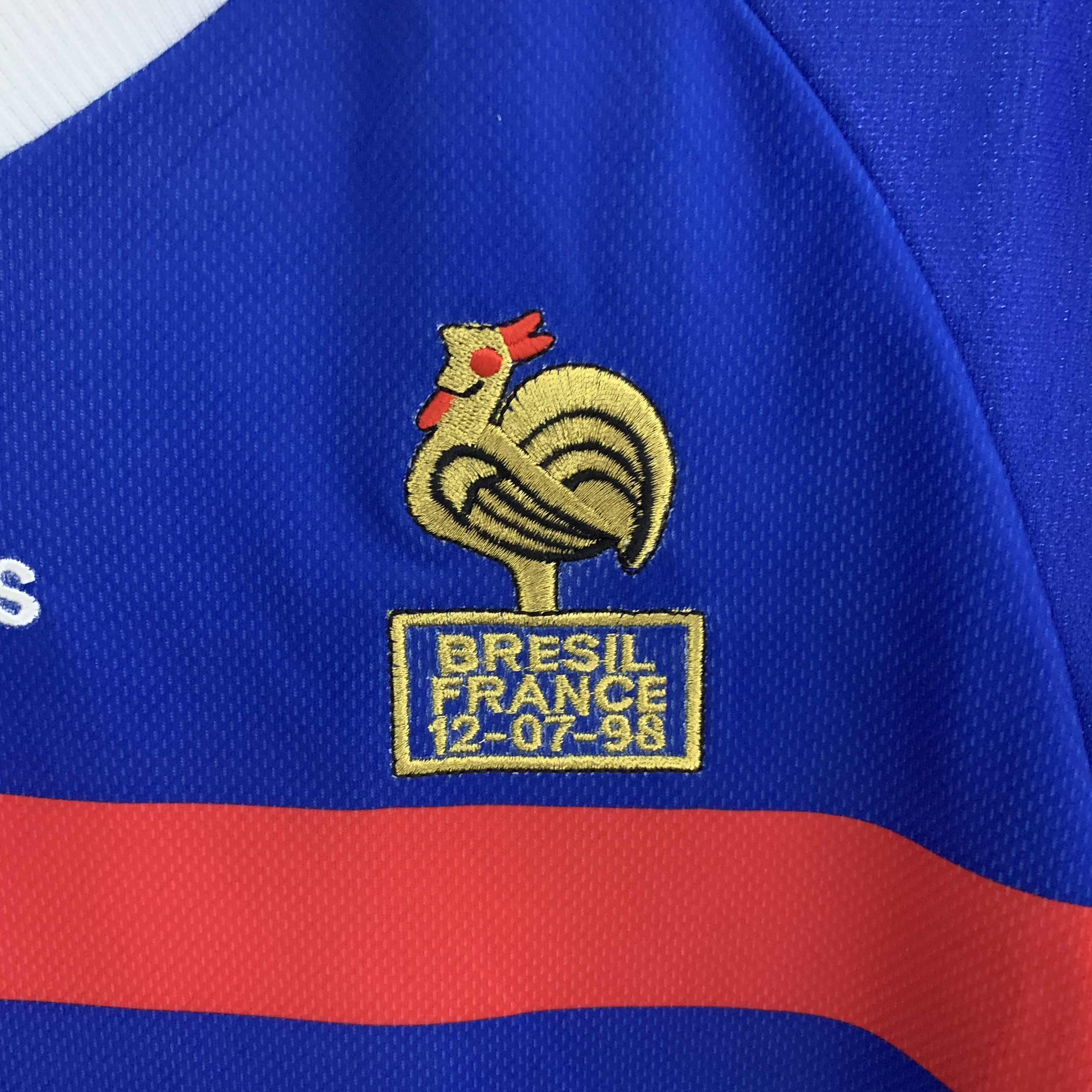 Retro France 1998 Home Stadium Long Sleeve Jersey - UnitedFutballJersey