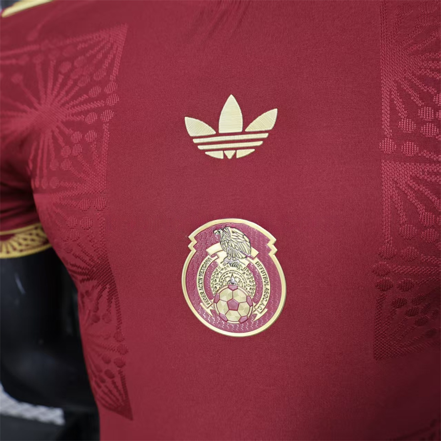 Mexico 2025 Round Logo Red Special Edition Jersey - Player Version - UnitedFutballJersey