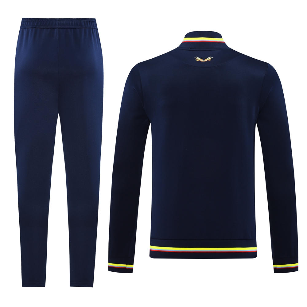 Colombia 2024 100th Anniversary 24-25 Jacket Training Tracksuit - Deep Blue - UnitedFutballJersey