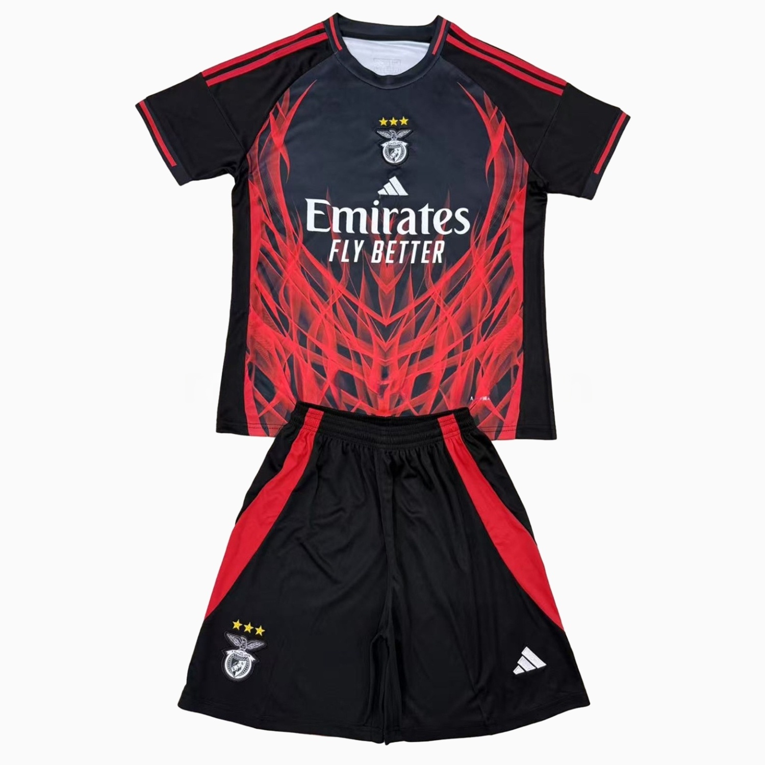 Benfica 24-25 Black and Red Special Edition Kids Kit - UnitedFutballJersey