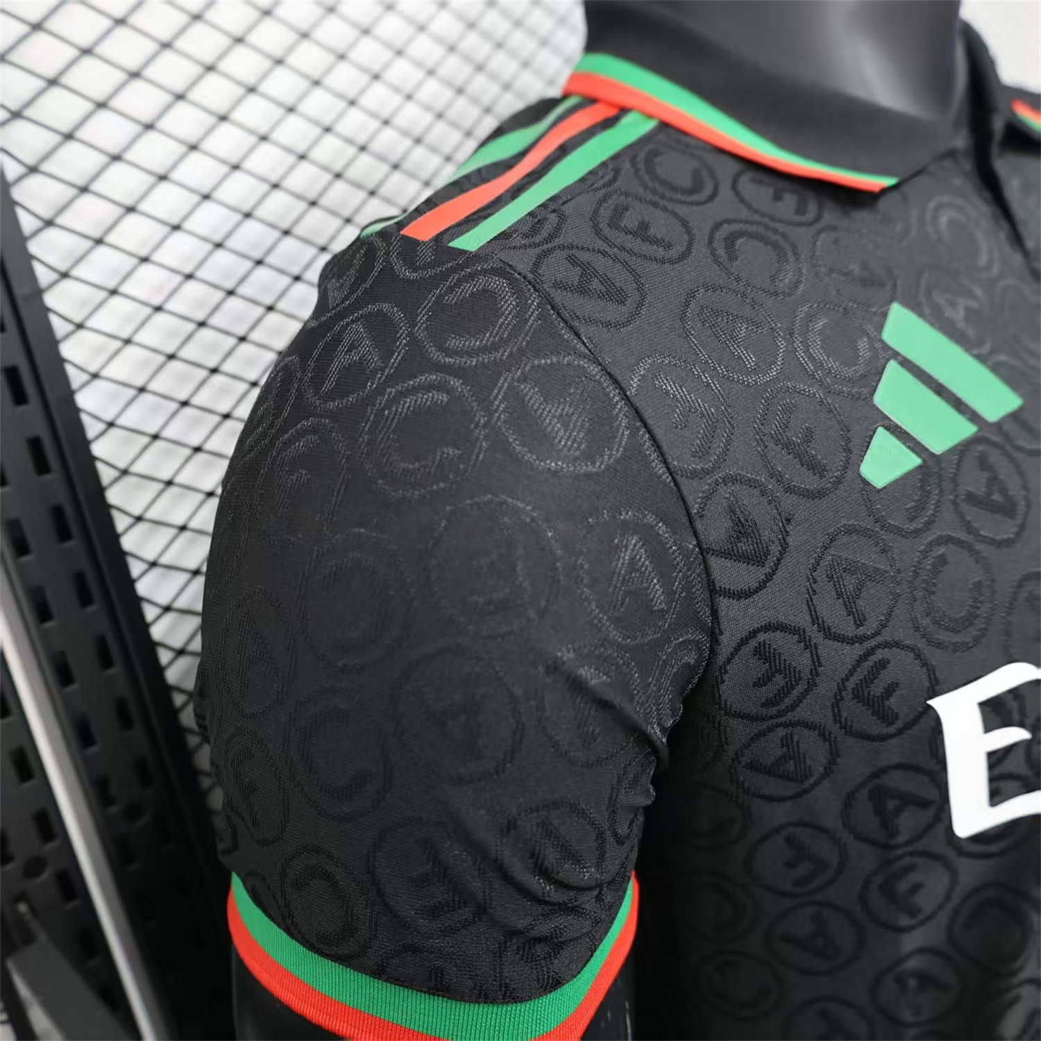 Arsenal 25-26 Black POLO Letter Pattern Special Jersey - Player Version - UnitedFutballJersey