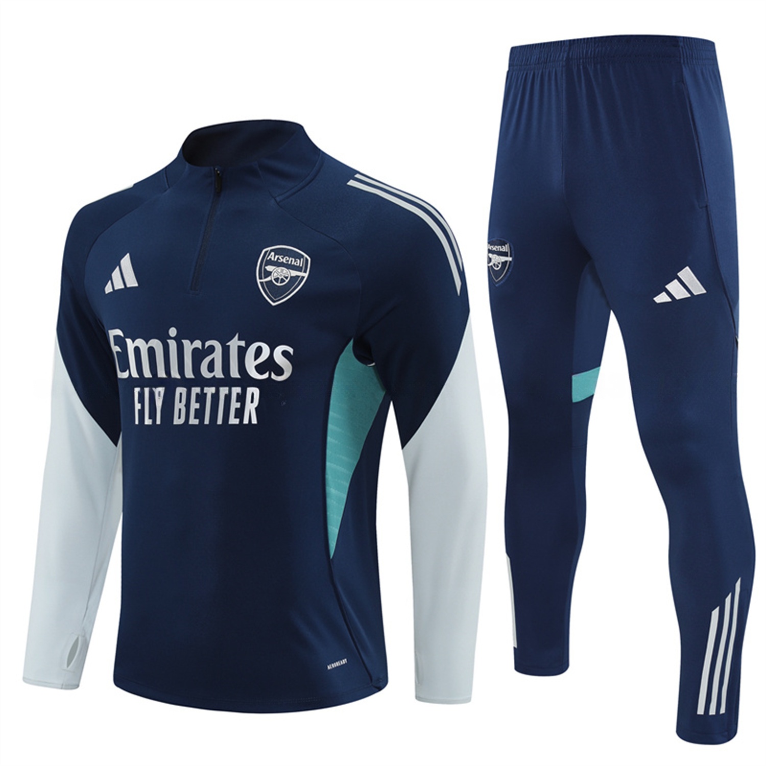 Arsenal 25-26 Long Sleeve Training Set - Royal Blue Top & Royal Blue Pants - UnitedFutballJersey