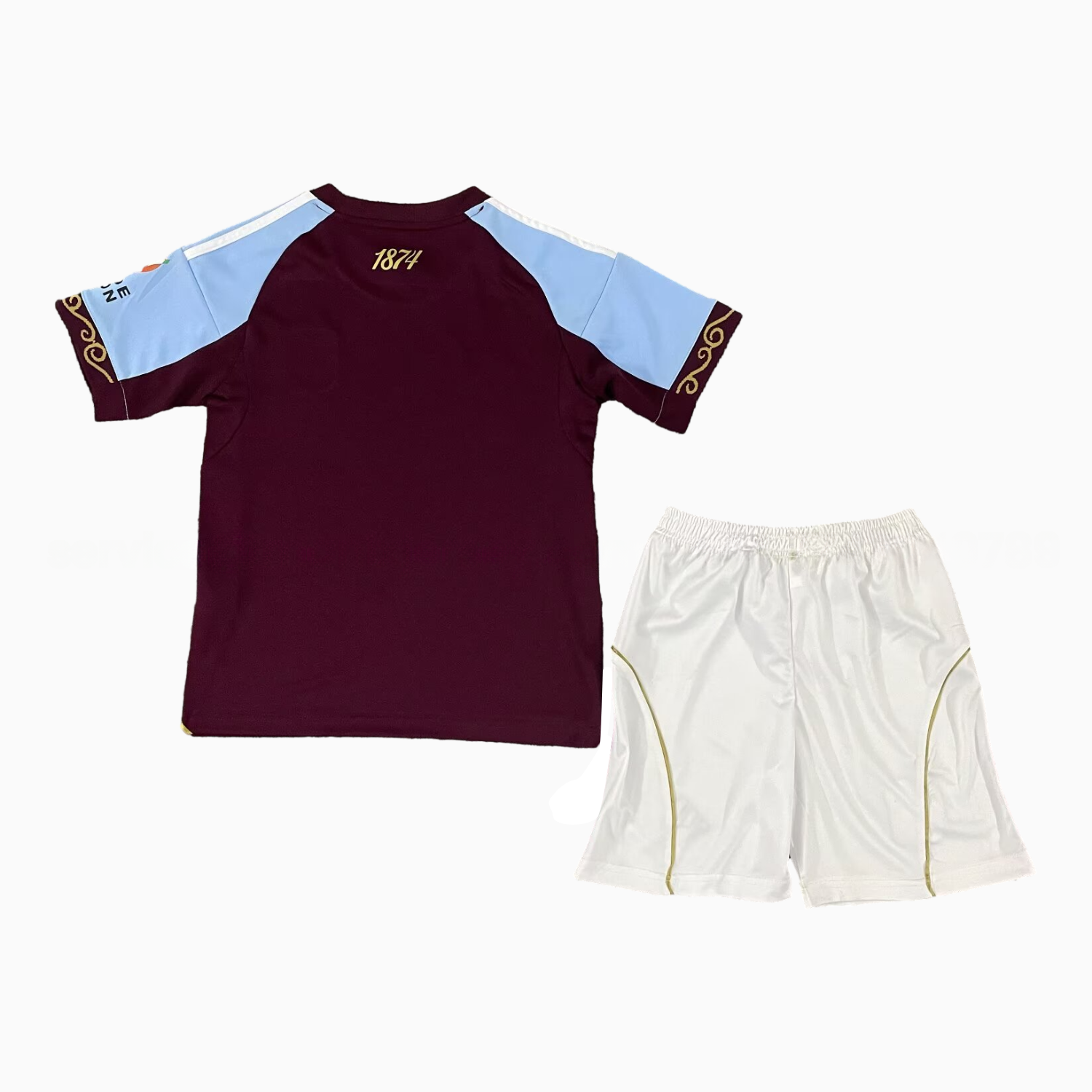 Aston Villa 25-26 Home Men's Adult Jersey Set - Fans Version - UnitedFutballJersey