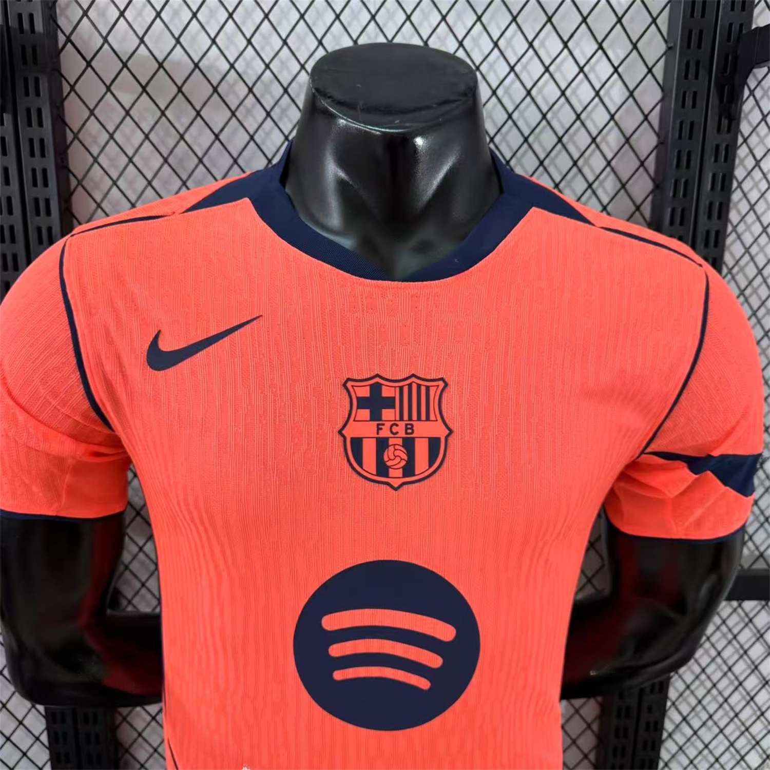 Barcelona 25-26 Third Orange Jersey - Player Version - UnitedFutballJersey