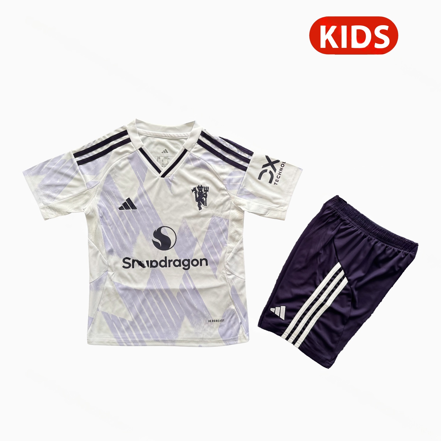 Manchester United 25-26 Away Kids Kit - UnitedFutballJersey