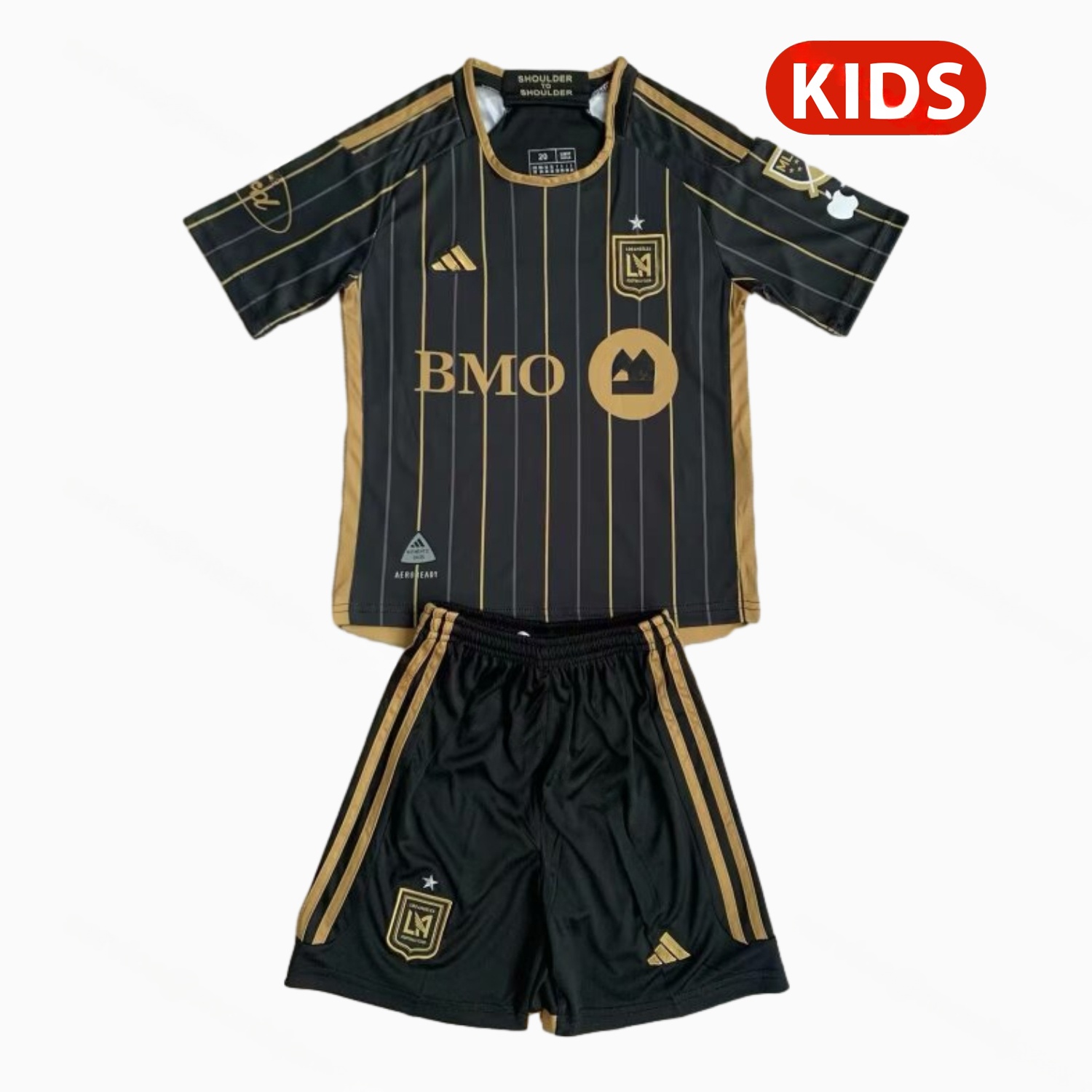 Los Angeles FC 2025 Home Kids Kit - UnitedFutballJersey