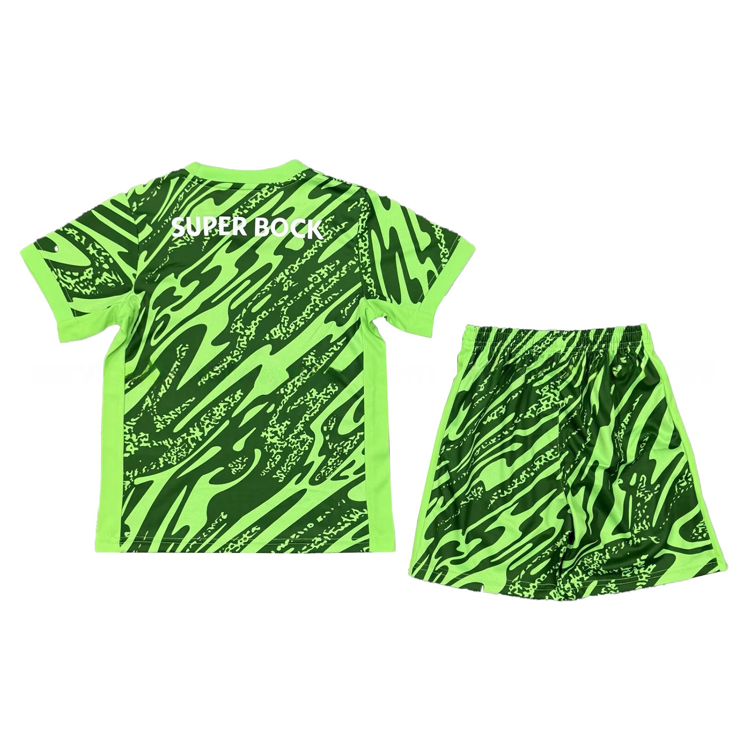 Sporting CP 25-26 Green Goalkeeper Kids Kit - UnitedFutballJersey