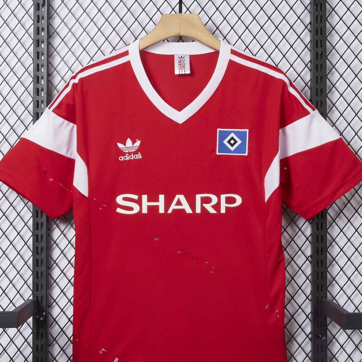 Retro Hamburger SV 1988 Away Red Jersey - UnitedFutballJersey