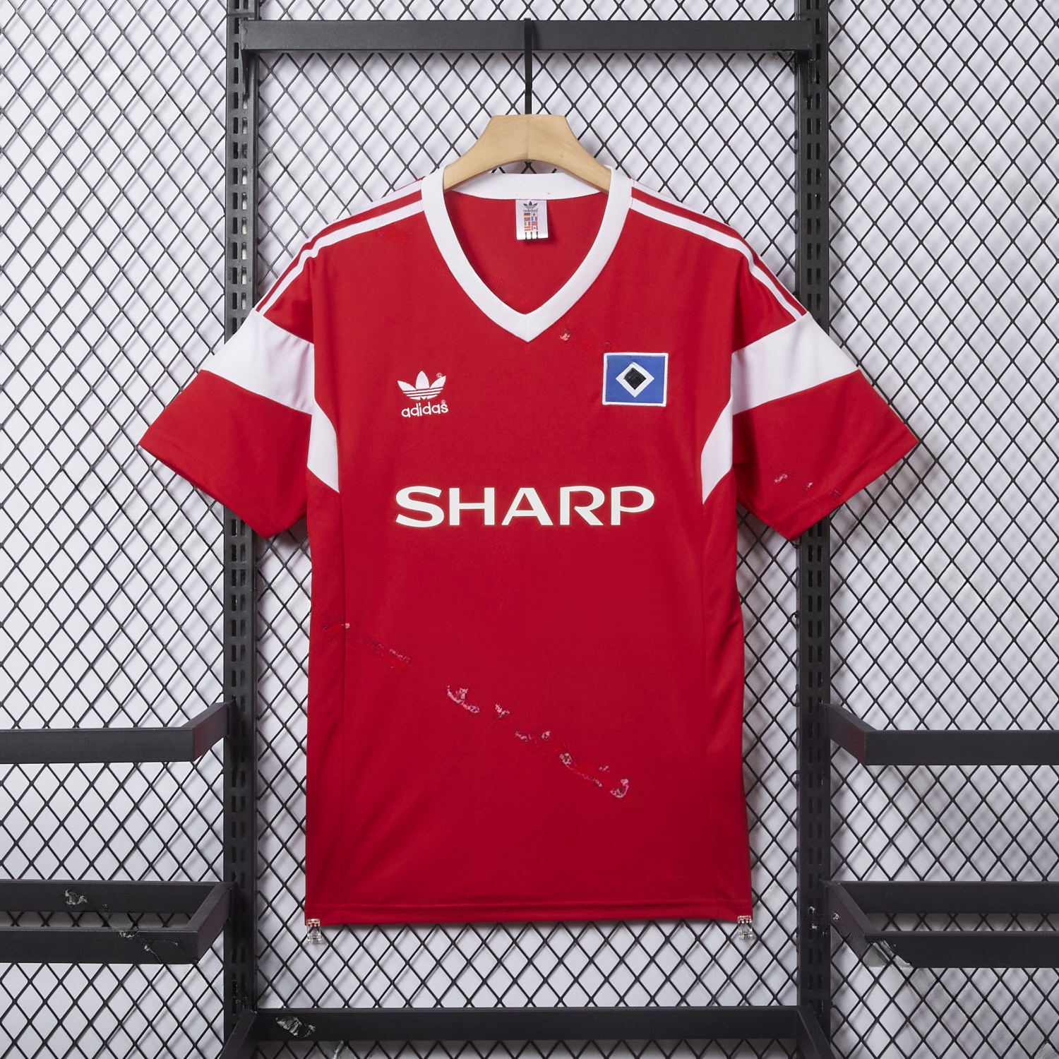 Retro Hamburger SV 1988 Away Red Jersey - UnitedFutballJersey