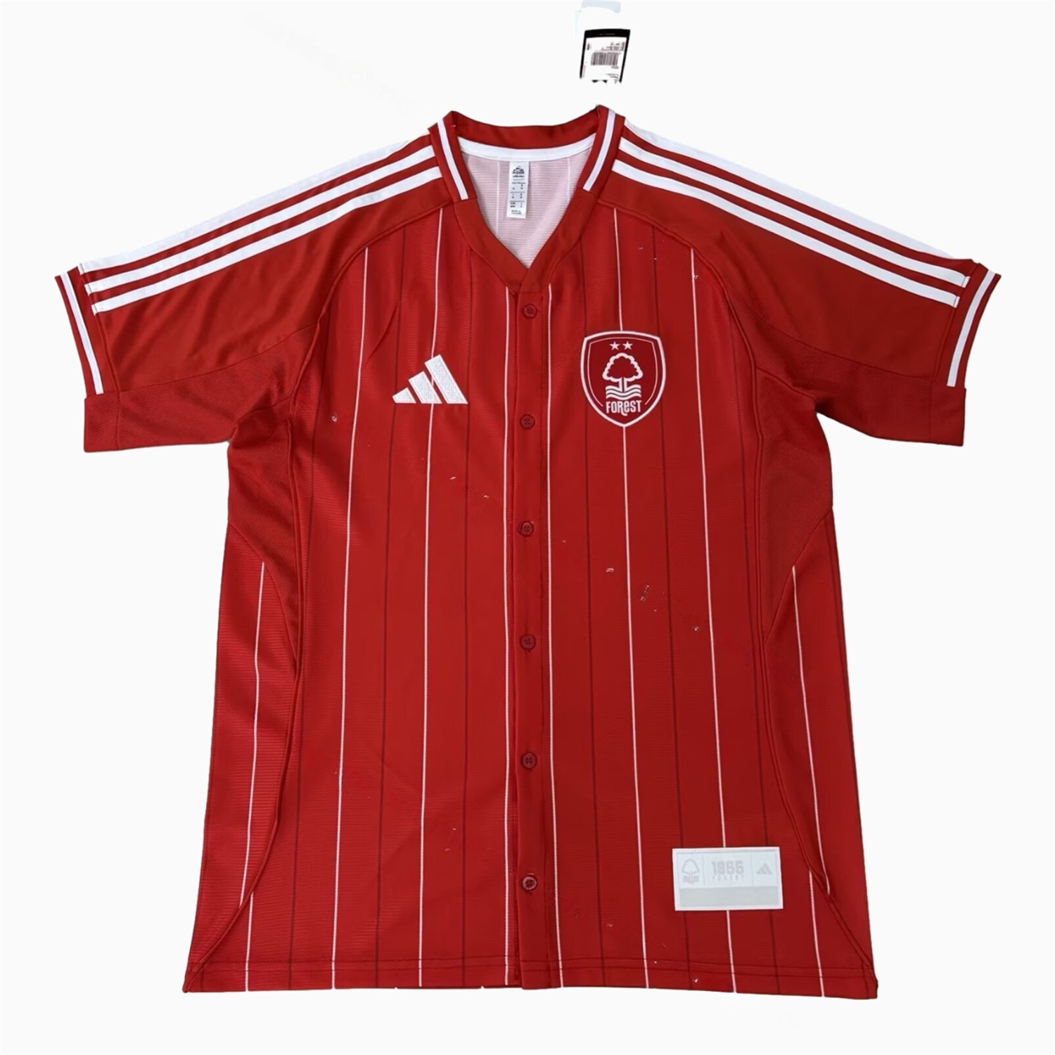 Nottingham Forest 25-26 Red Baseball Jersey - UnitedFutballJersey