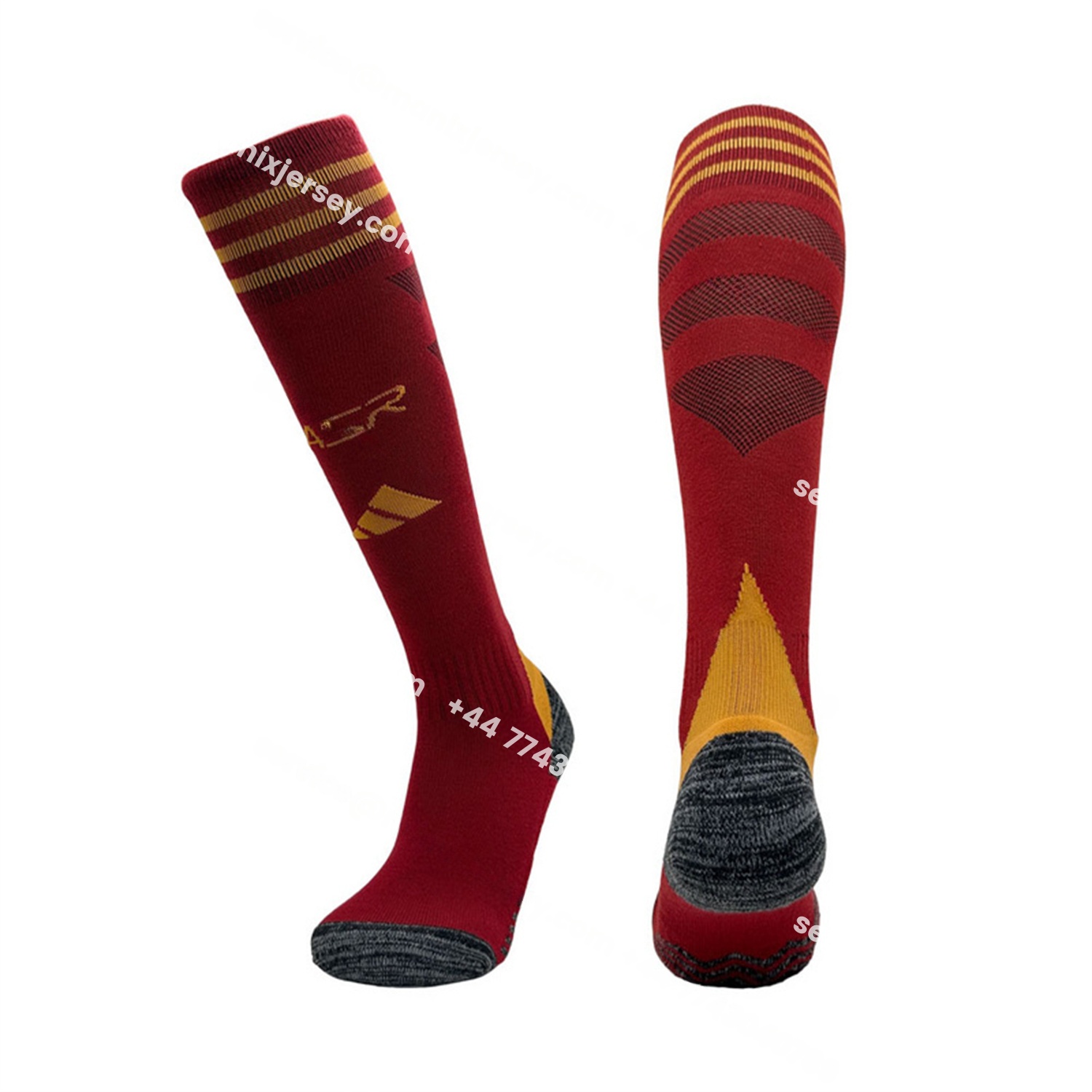 AS Roma 25-26 Home Socks - Red - UnitedFutballJersey
