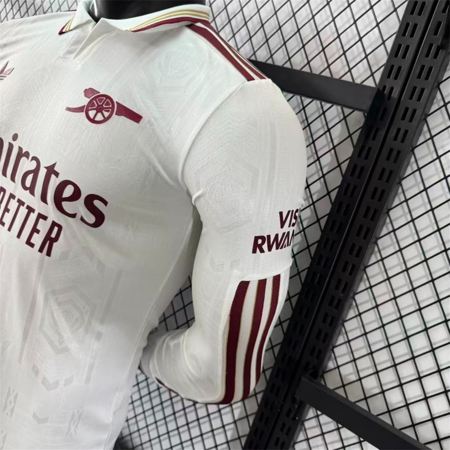 Arsenal 25-26 Third White Long Sleeves Jersey - Player Version - UnitedFutballJersey