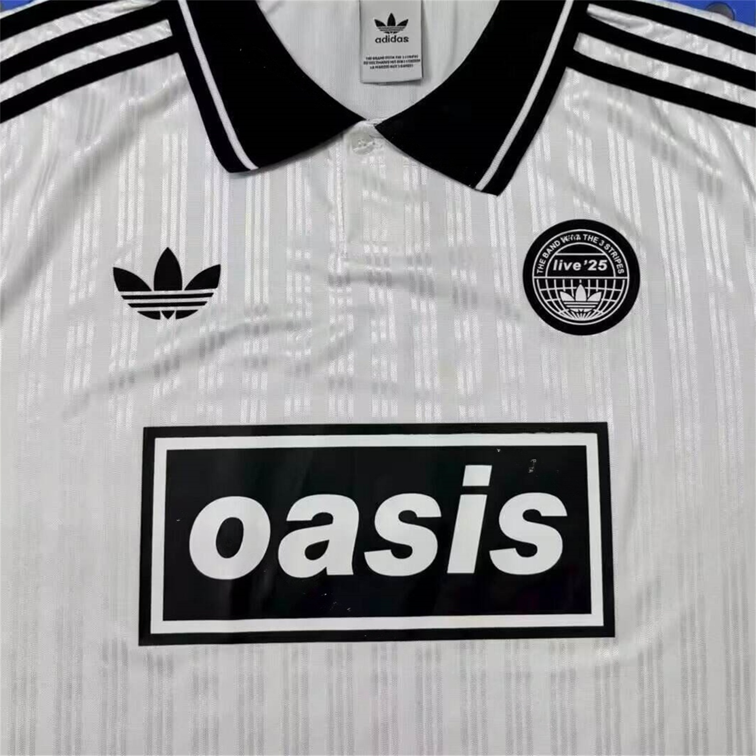 Bohemian 25-26 Oasis Originals Tour Black Collar White Stripes Jersey - Fans Version - UnitedFutballJersey
