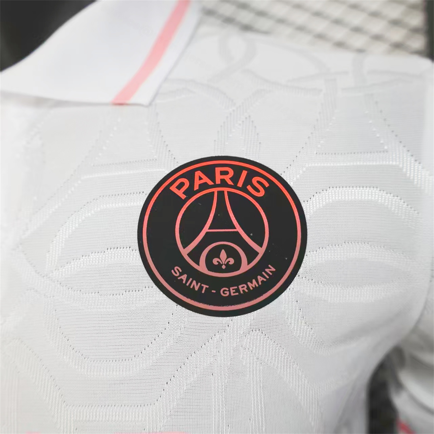 Paris Saint-Germain PSG 25-26 White And Pink Pre-Match Training Jersey - Player Version - UnitedFutballJersey