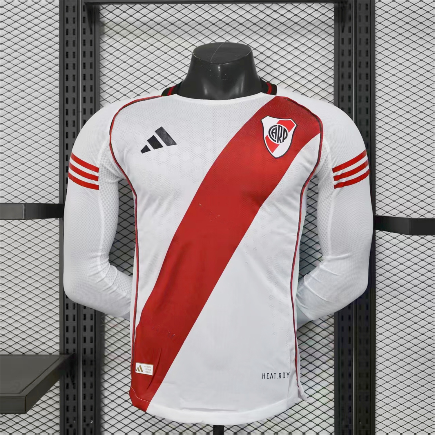 River Plate 25-26 Home Unsponsored Long Sleeves Jersey - Player Version - UnitedFutballJersey