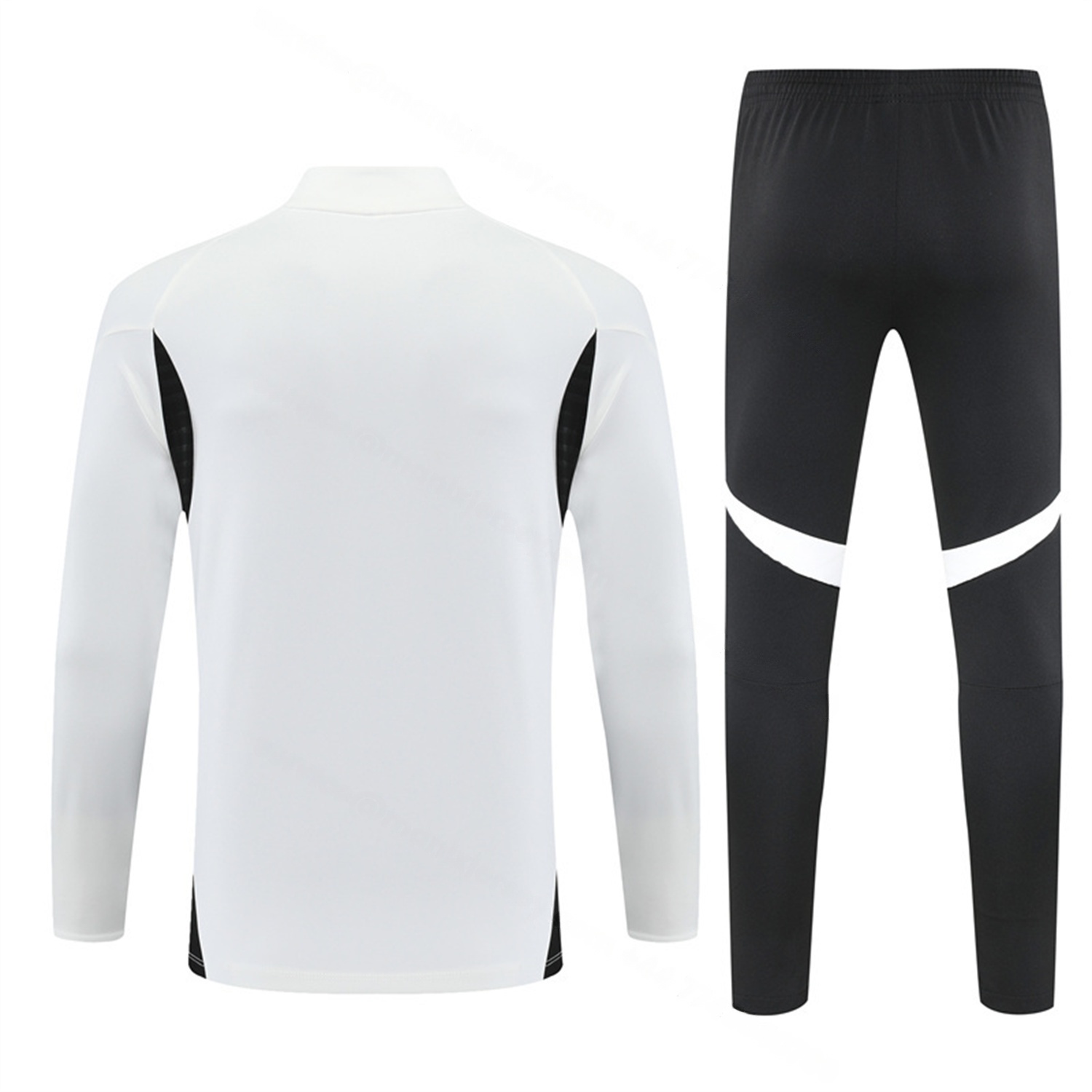 Liver.pool 25-26 Kids Long Sleeve Training Set - White Top & Black Pants - UnitedFutballJersey