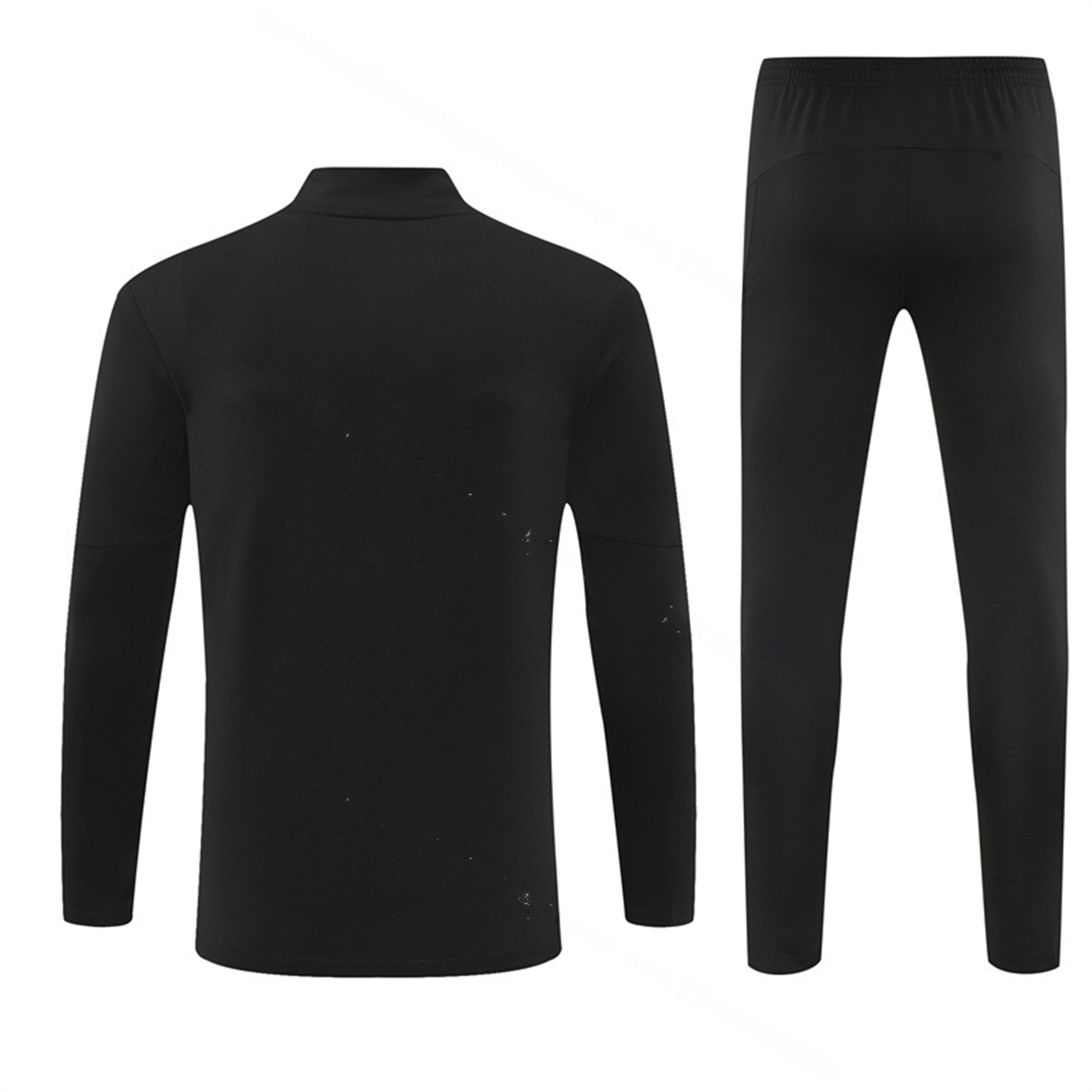 Manchester City 25-26 Kids Long Sleeve Training Set - Black Top & Black Pants - UnitedFutballJersey