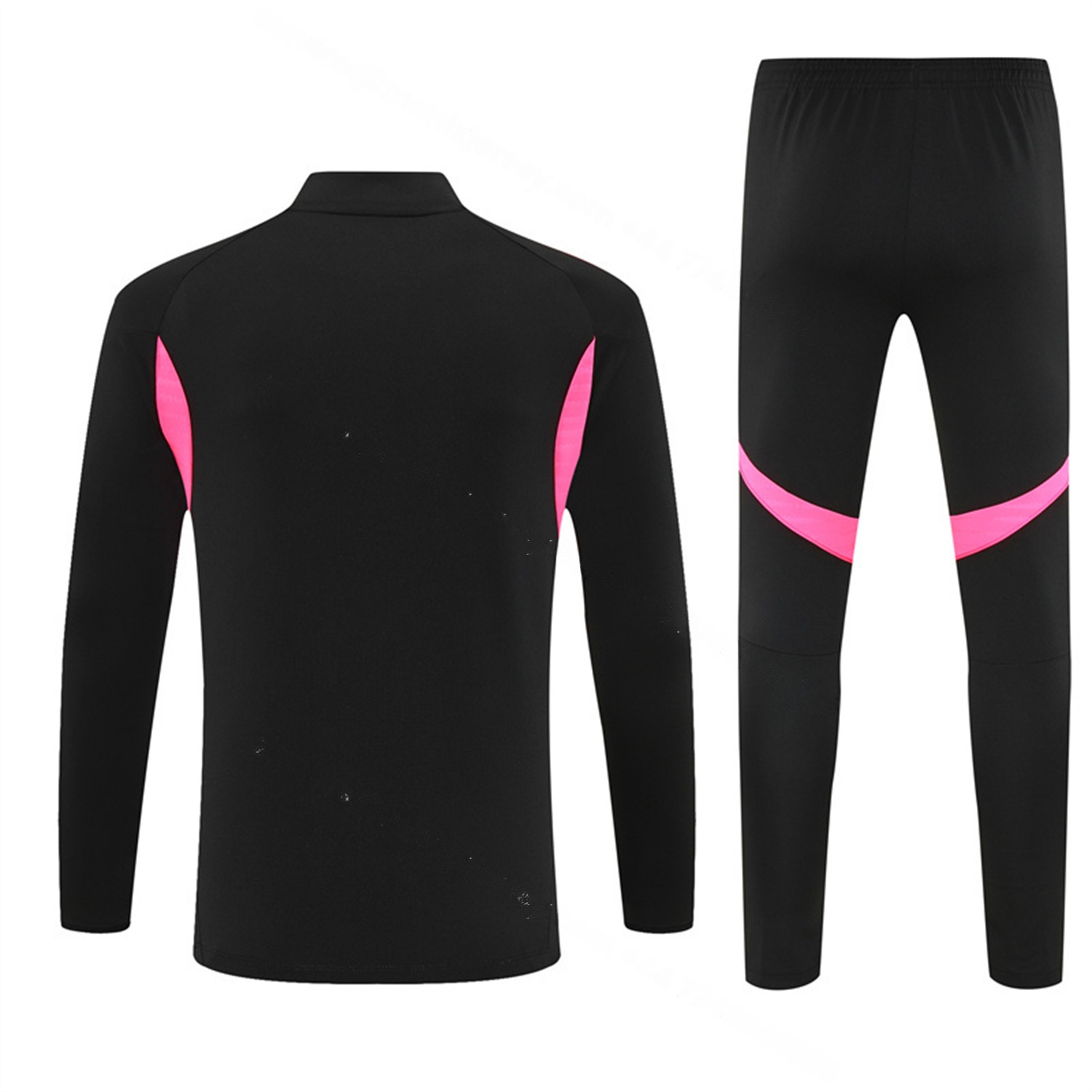Arsenal 25-26 Kids Long Sleeve Training Set - Pink Logo Balck Top & Black Pants - UnitedFutballJersey