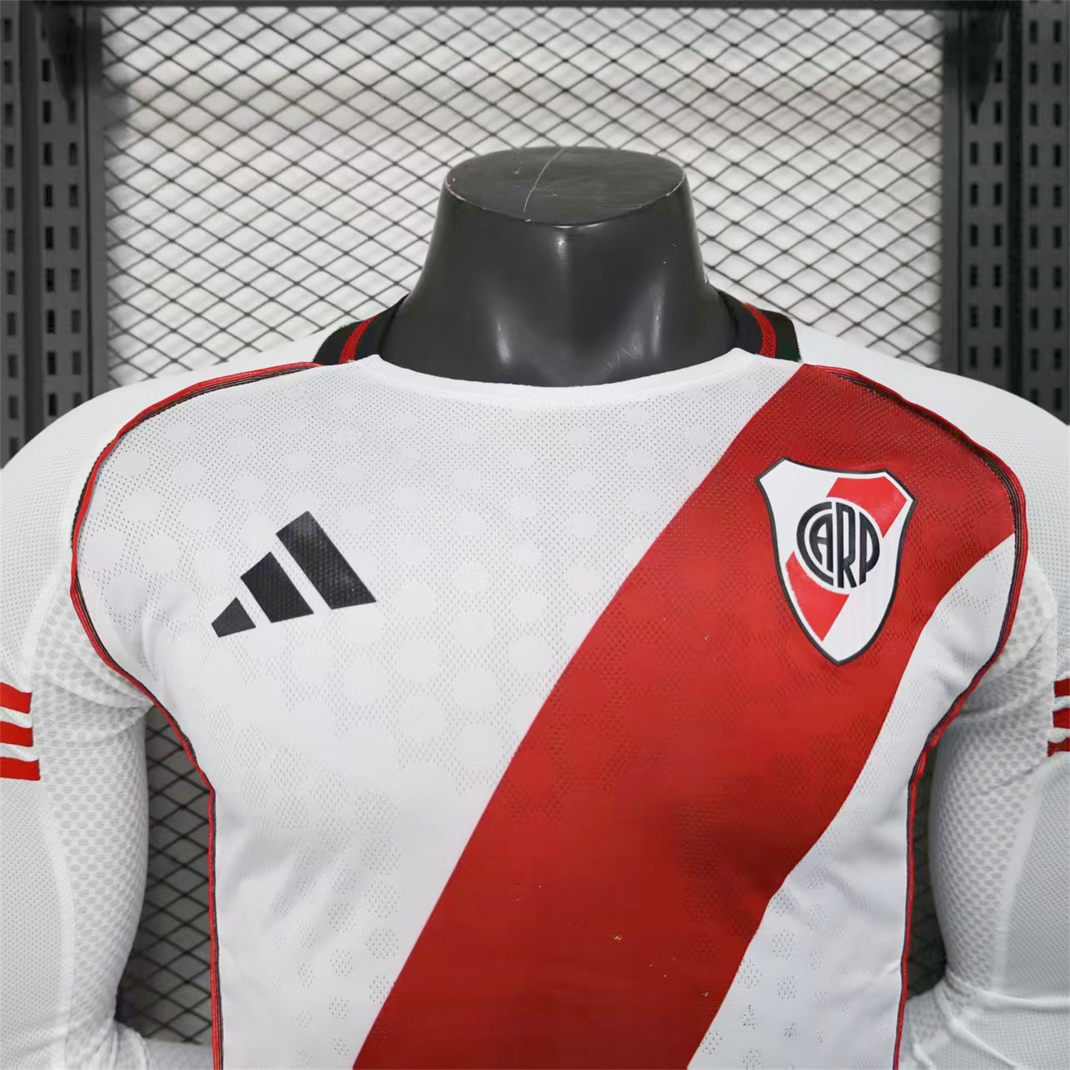 River Plate 25-26 Home Unsponsored Long Sleeves Jersey - Player Version - UnitedFutballJersey