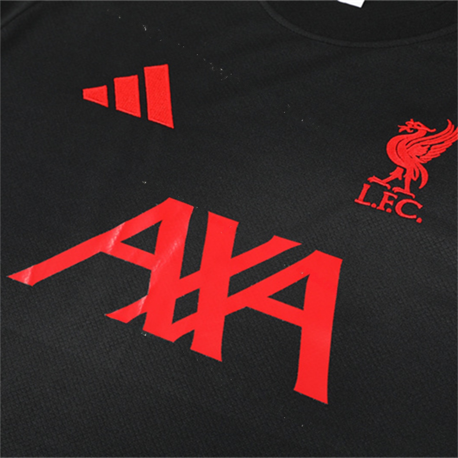 Liver.pool 25-26 Kids Short-Sleeve Training Set - Black Top & Black Shorts - UnitedFutballJersey