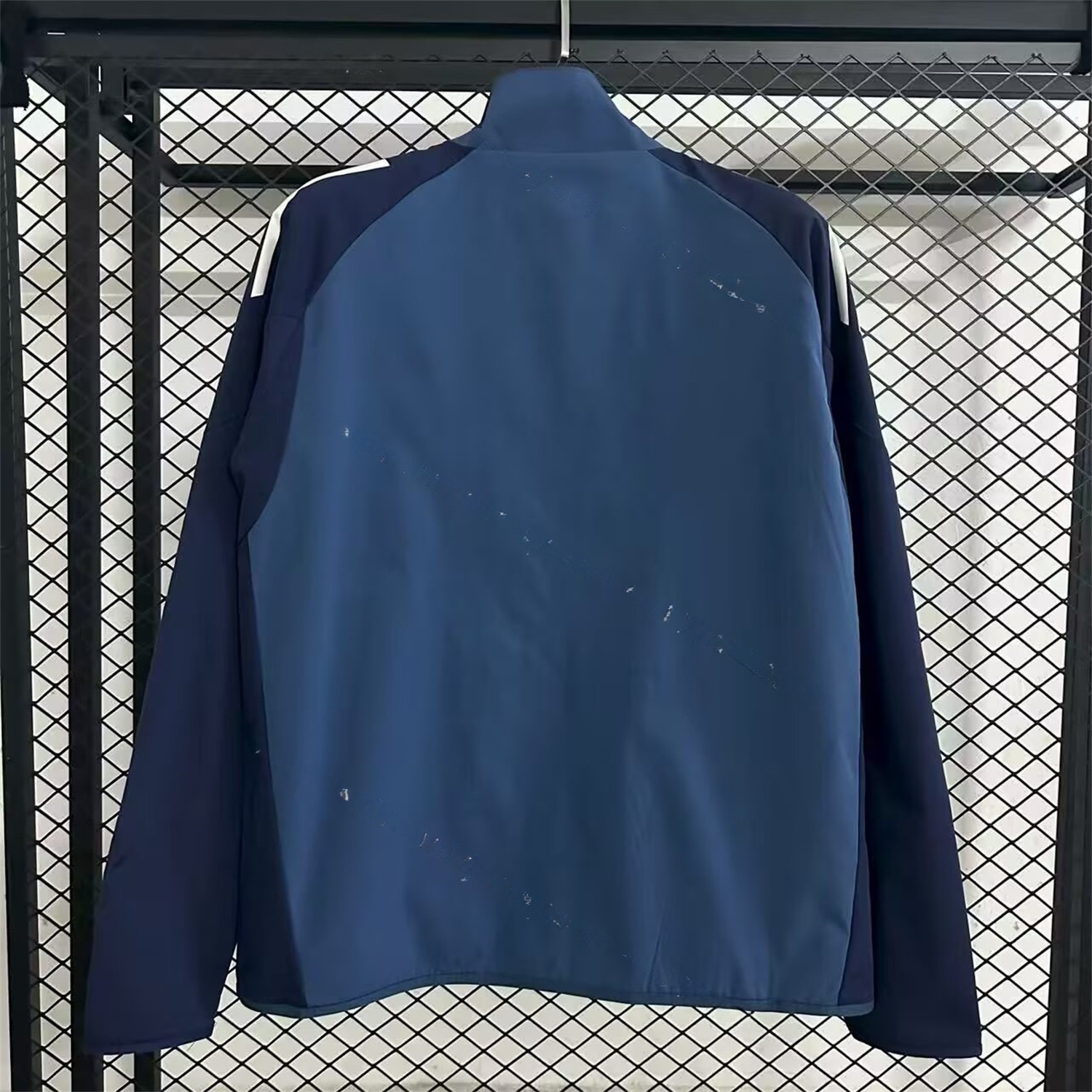 Arsenal 25-26 Throwback Windbreaker Jacket - Navy Blue - UnitedFutballJersey