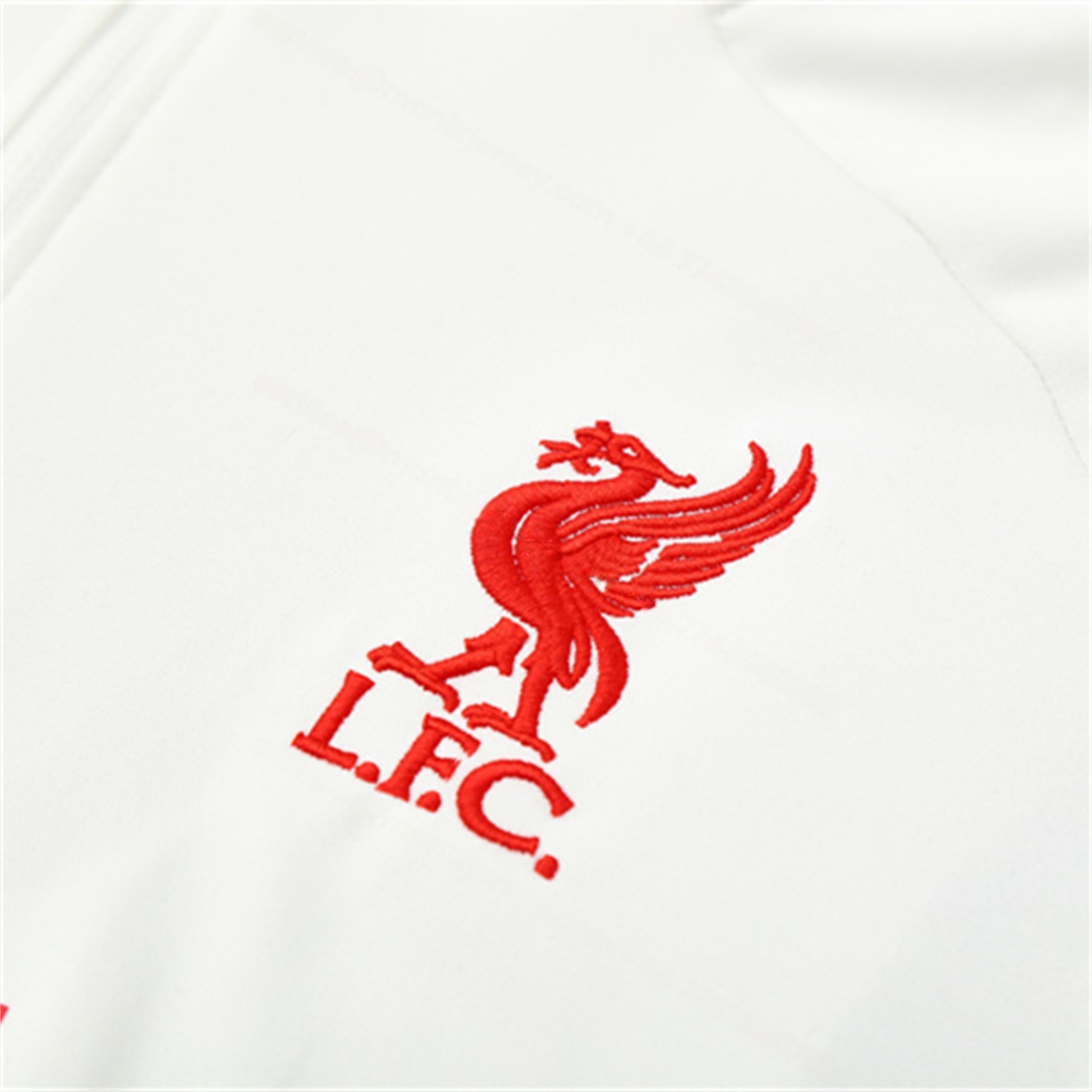 Liver.pool 25-26 Long Sleeve Training Set - White Top & Black Pants - UnitedFutballJersey