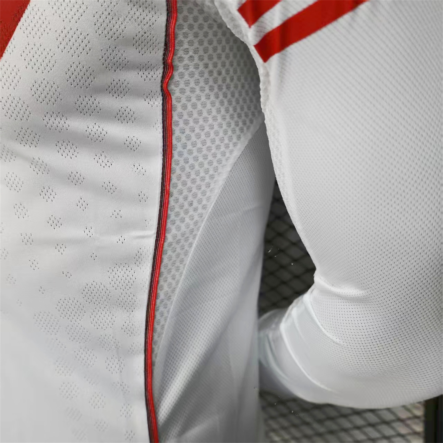 River Plate 25-26 Home Unsponsored Long Sleeves Jersey - Player Version - UnitedFutballJersey