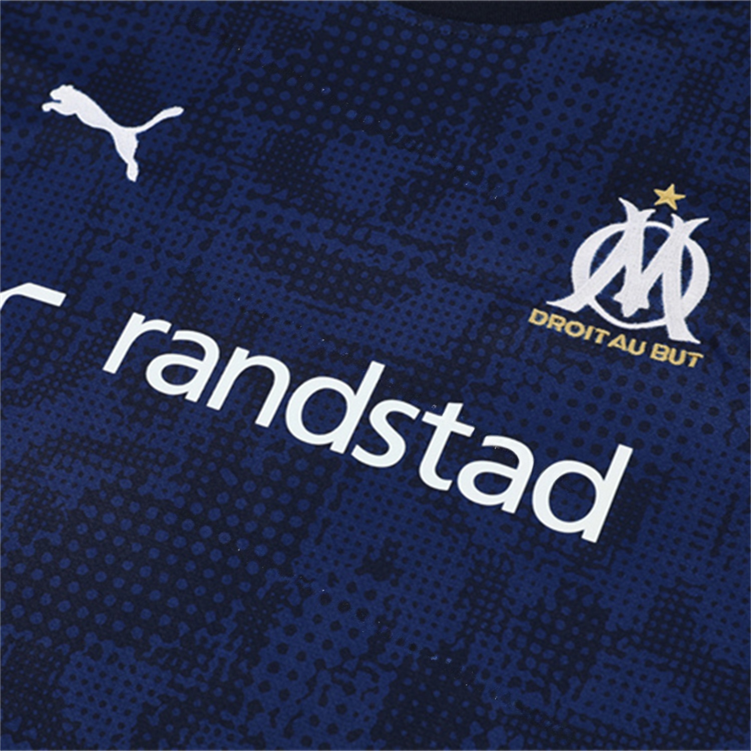 Marseille 25-26 Kids Short-Sleeve Training Set - Royal Blue Top & Royal Blue Shorts - UnitedFutballJersey