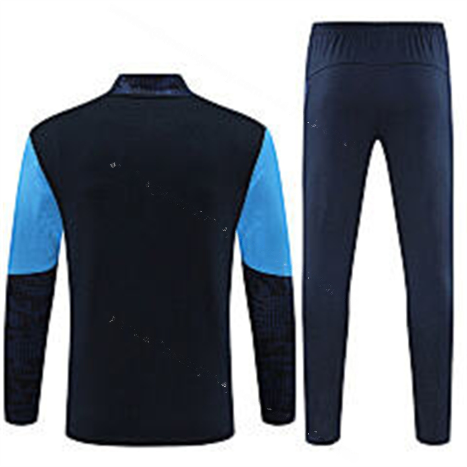 Marseille 25-26 Kids Long Sleeve Training Set - Royal Blue Top & Royal Blue Pants - UnitedFutballJersey