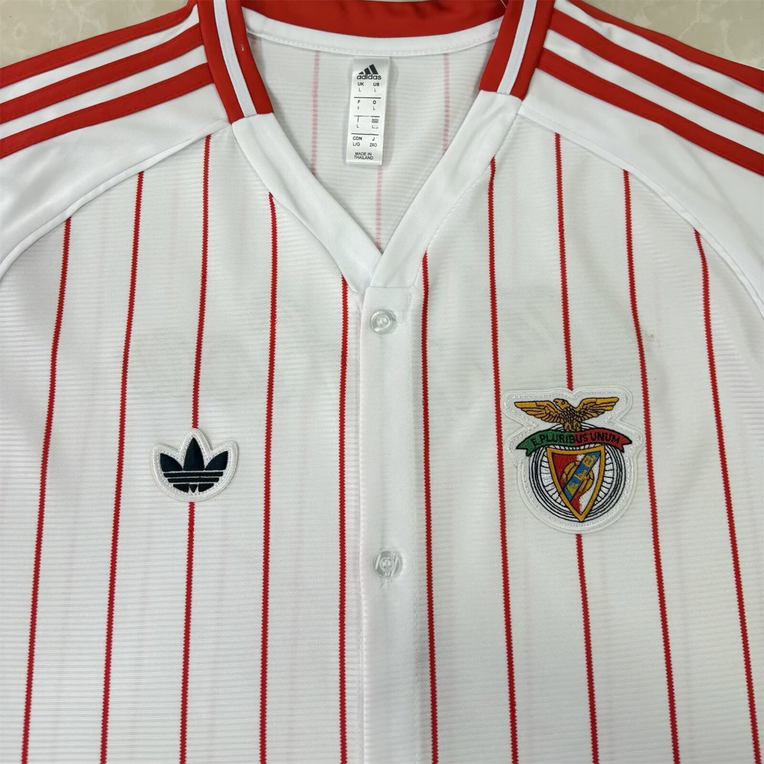 Benfica 25-26 White Baseball Jersey - UnitedFutballJersey